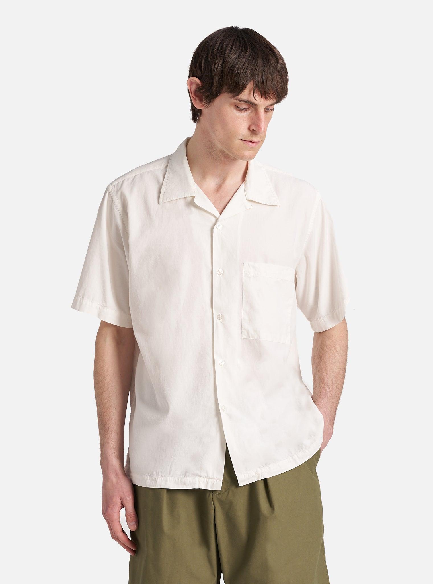 Ecru Gardenia Lycot Camp Shirt Product Image