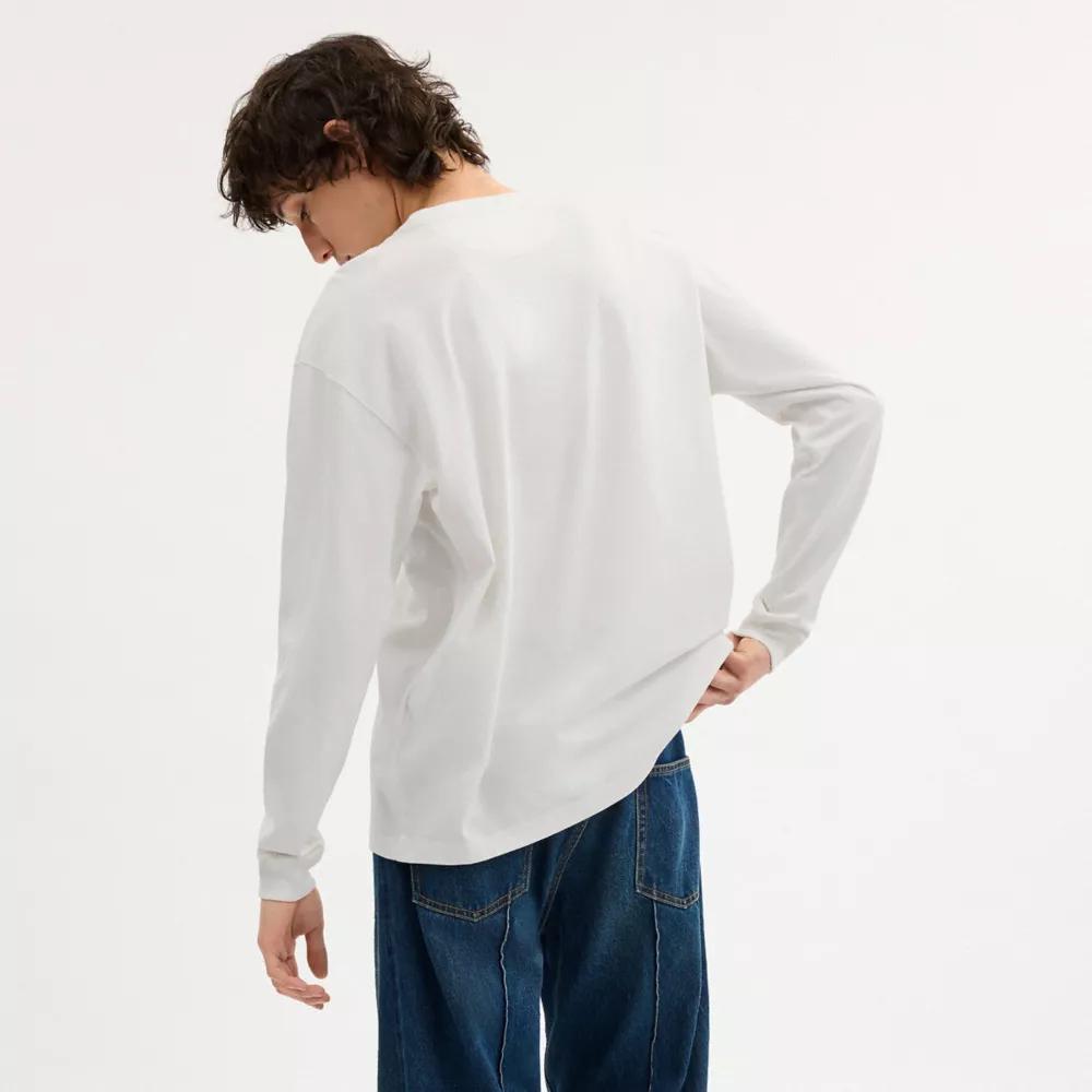 New York Long Sleeve T Shirt In Organic Cotton Product Image