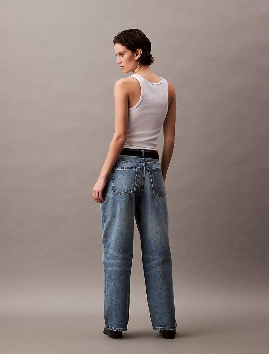 High Rise Barrel Jeans Product Image
