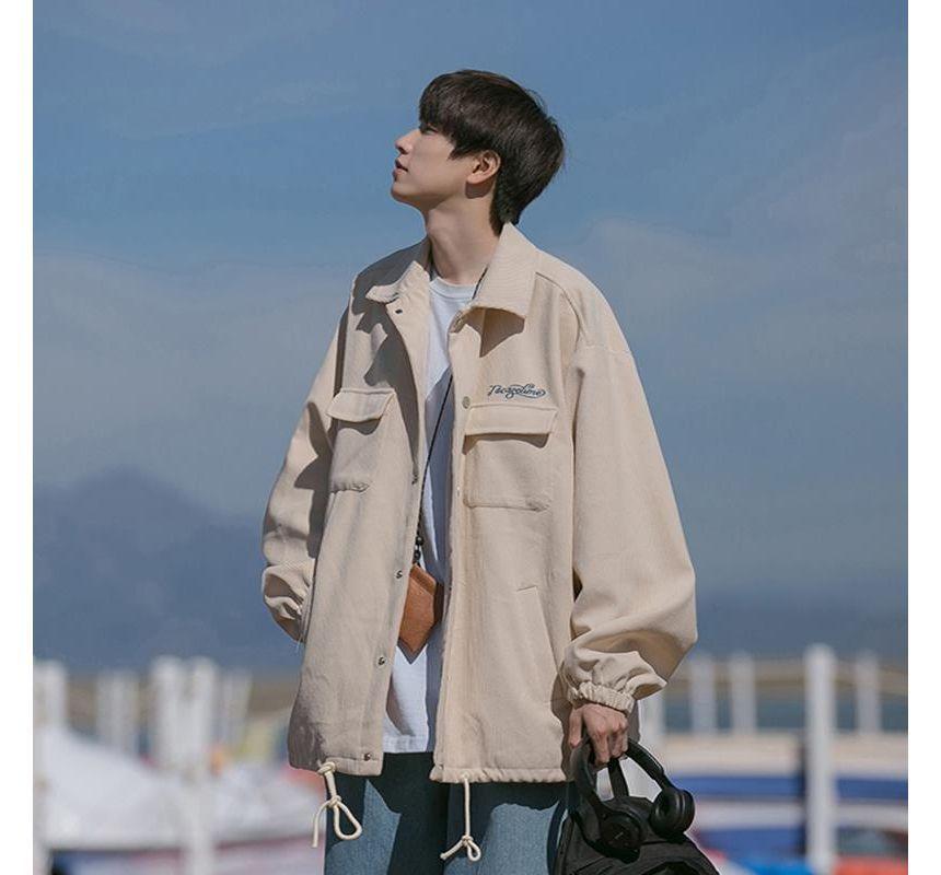 Collared Corduroy  Shirt Jacket Product Image