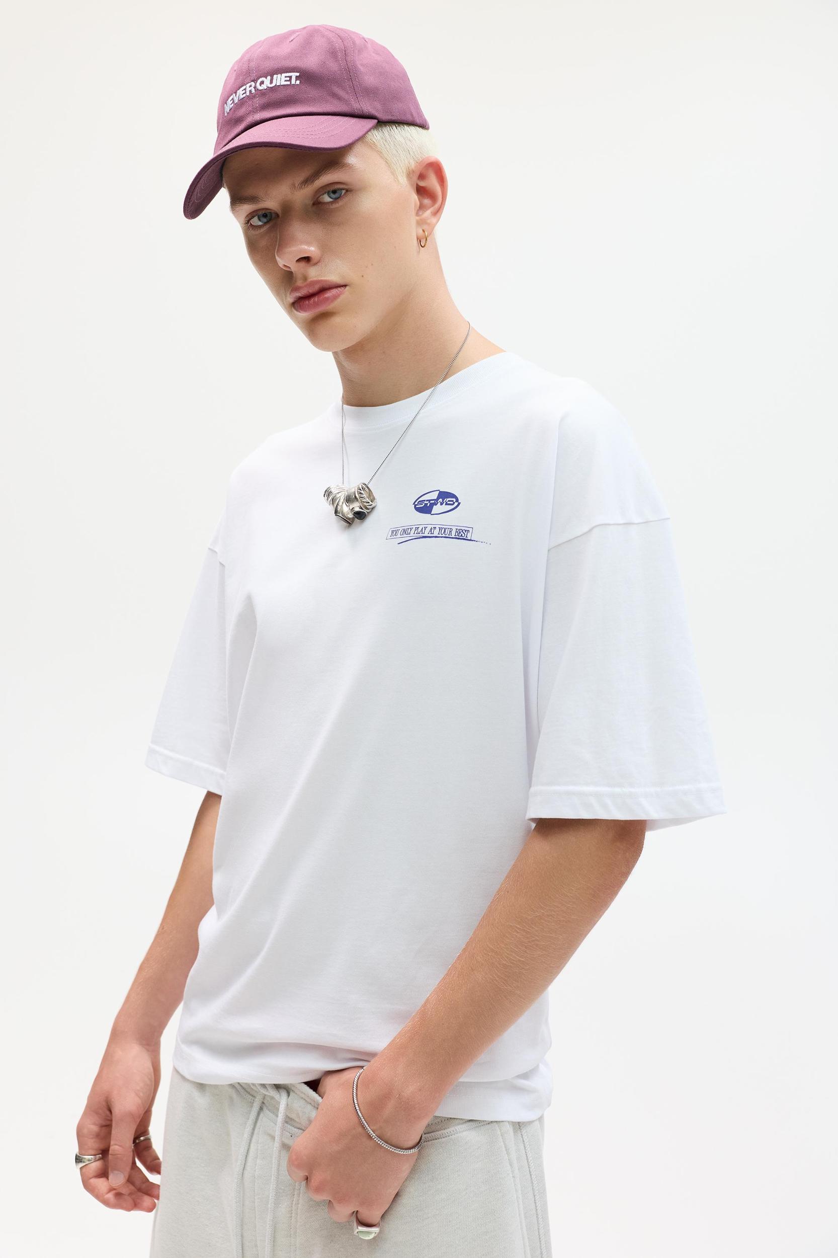 Boxy-fit American football T-shirt Product Image