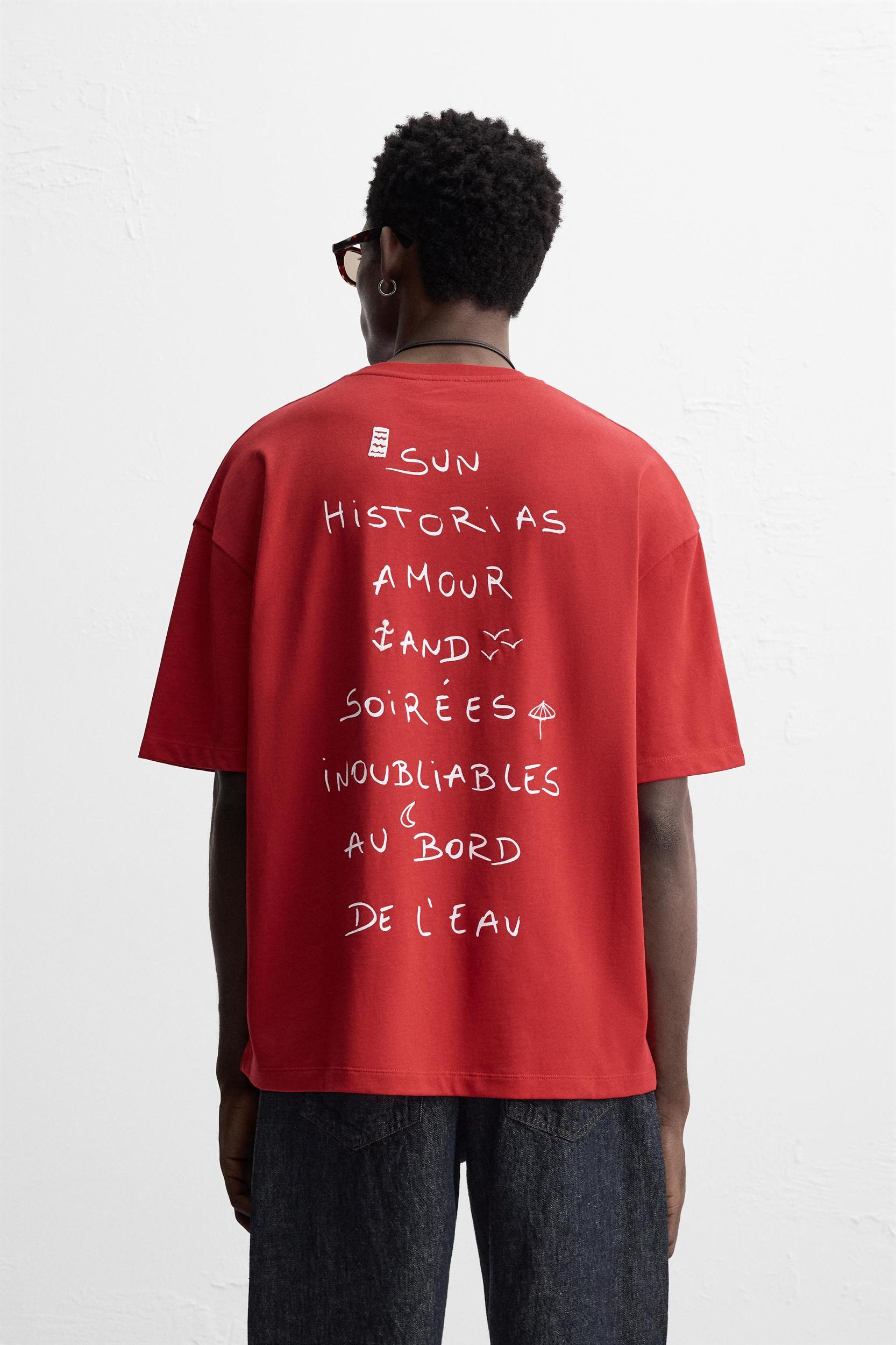 PRINTED TEXT T-SHIRT Product Image