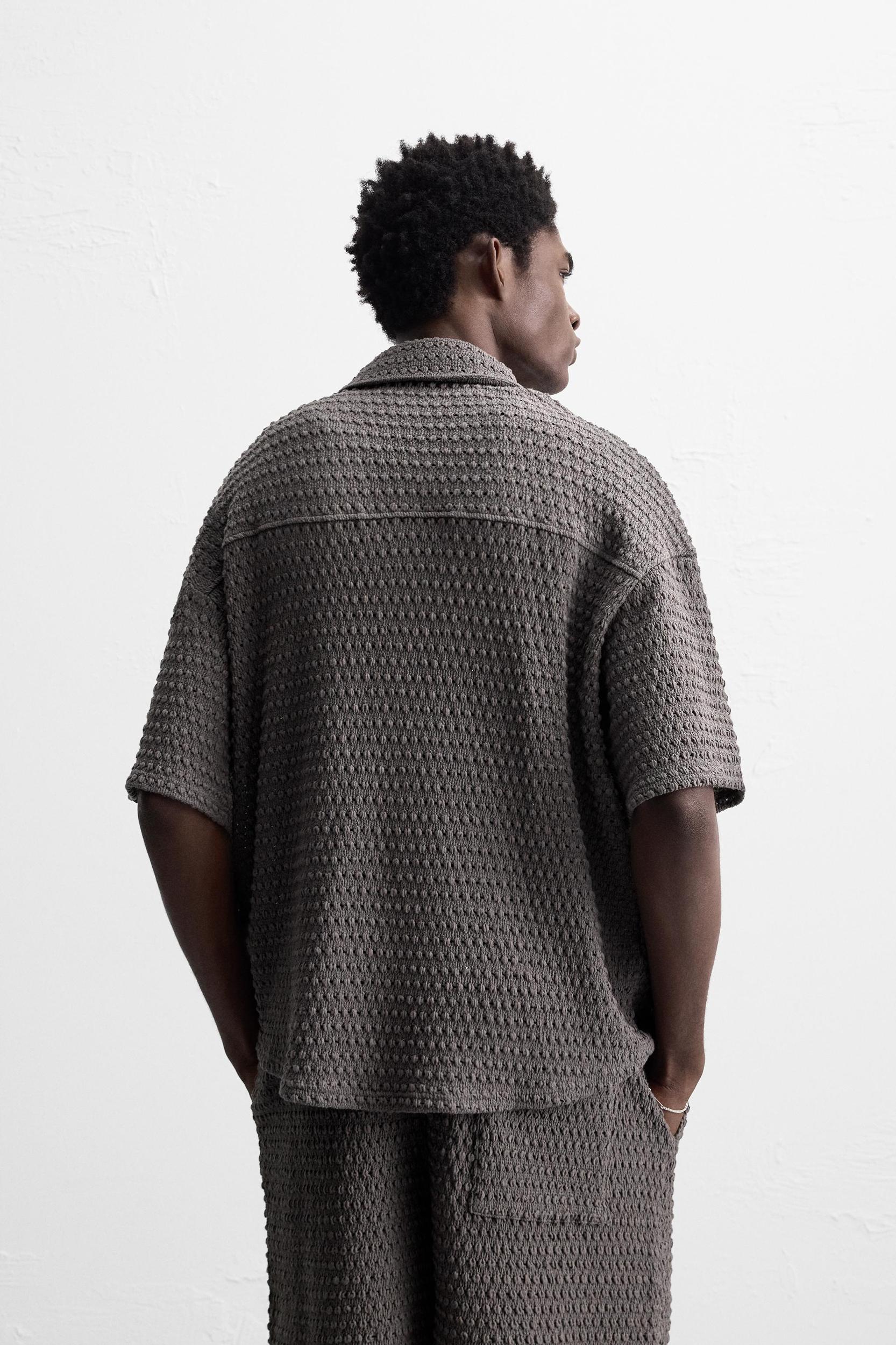 IRREGULAR TEXTURED SHIRT Product Image
