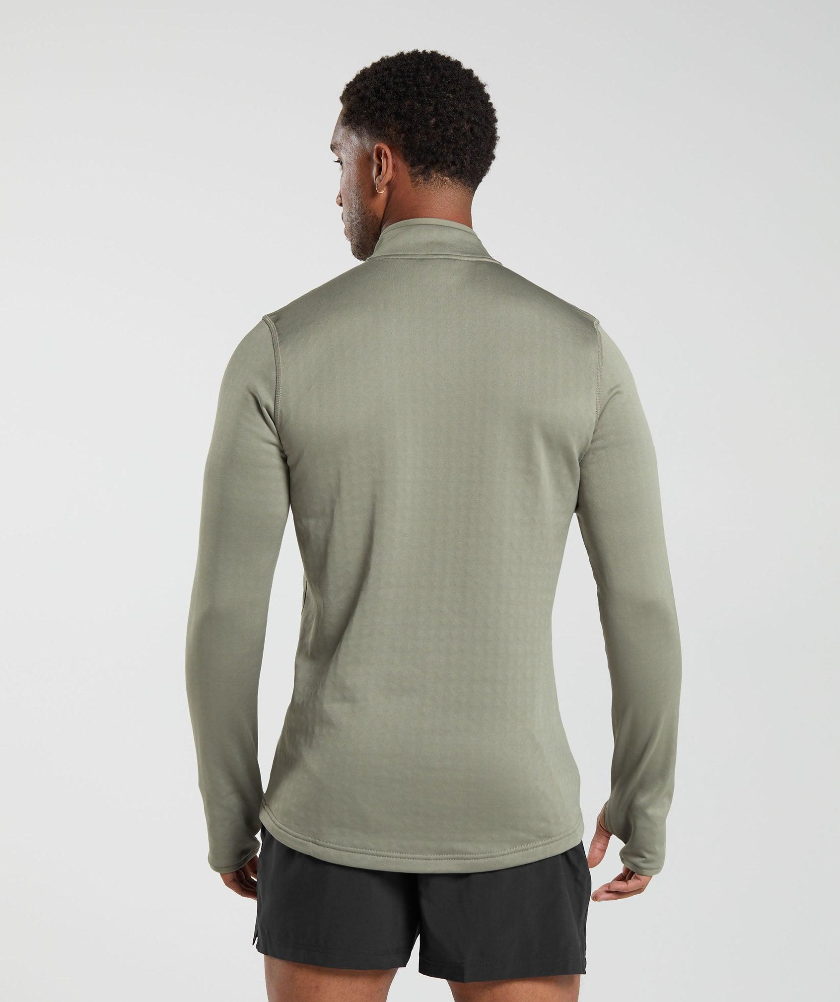 Gymshark Sport 1/4 Zip - Linen Brown Male Product Image