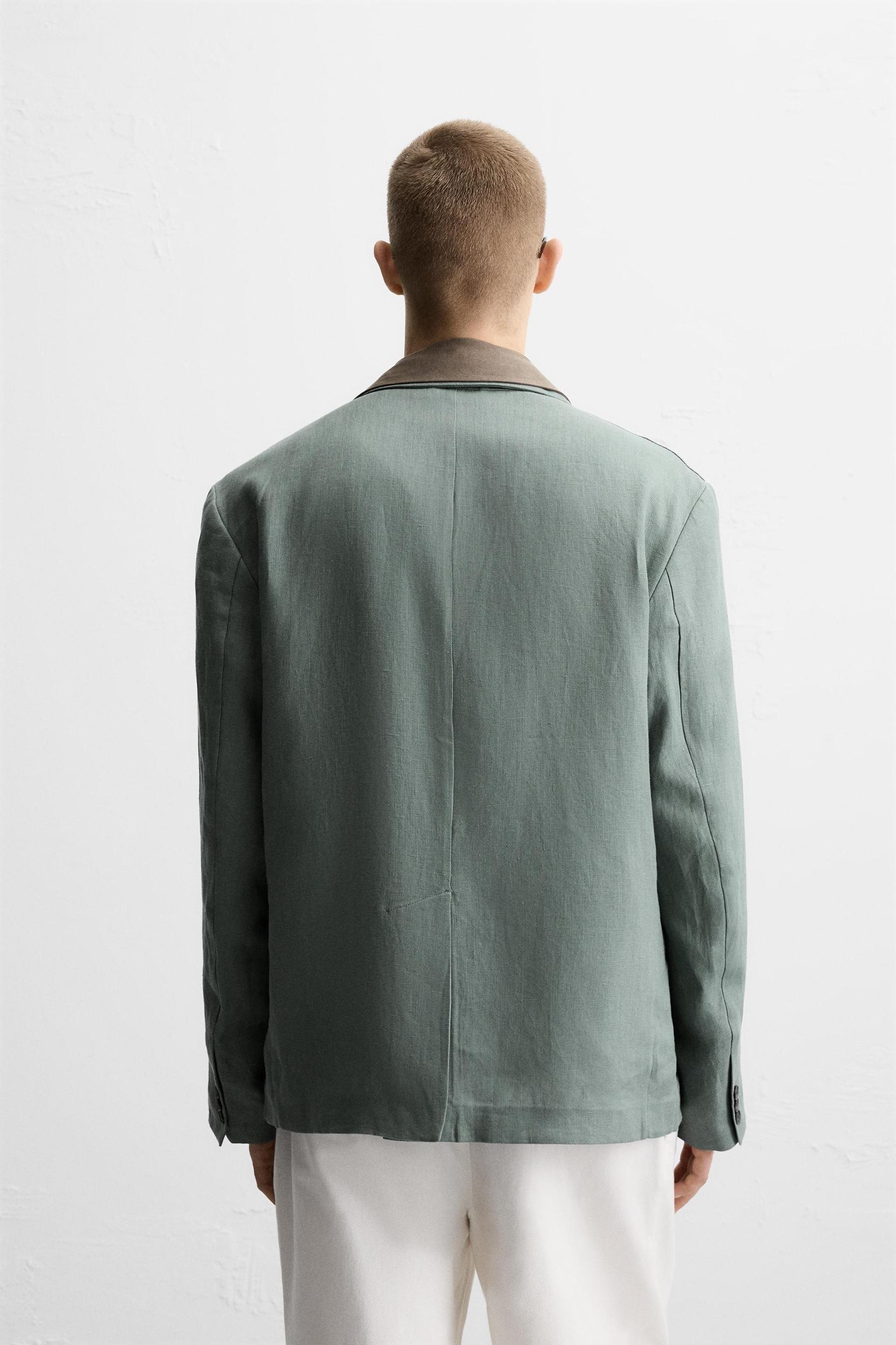 SUIT JACKET IN 100% LINEN Product Image