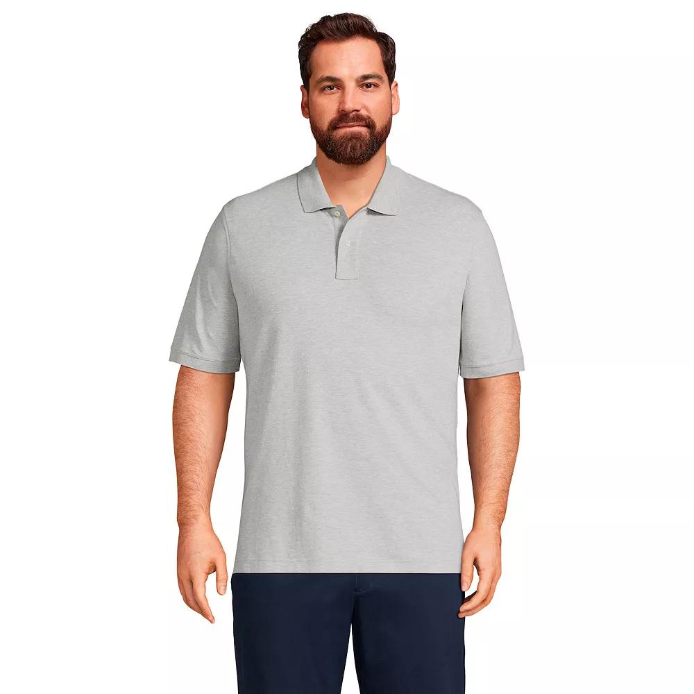 Big & Tall Lands' End Short Sleeve Comfort-First Mesh Polo Shirt, Men's, Size: 3XL Tall, Black Product Image