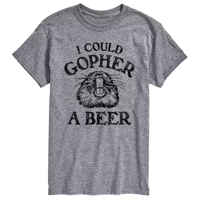 Big & Tall Could Gopher A Beer Tee, Men's,  Product Image
