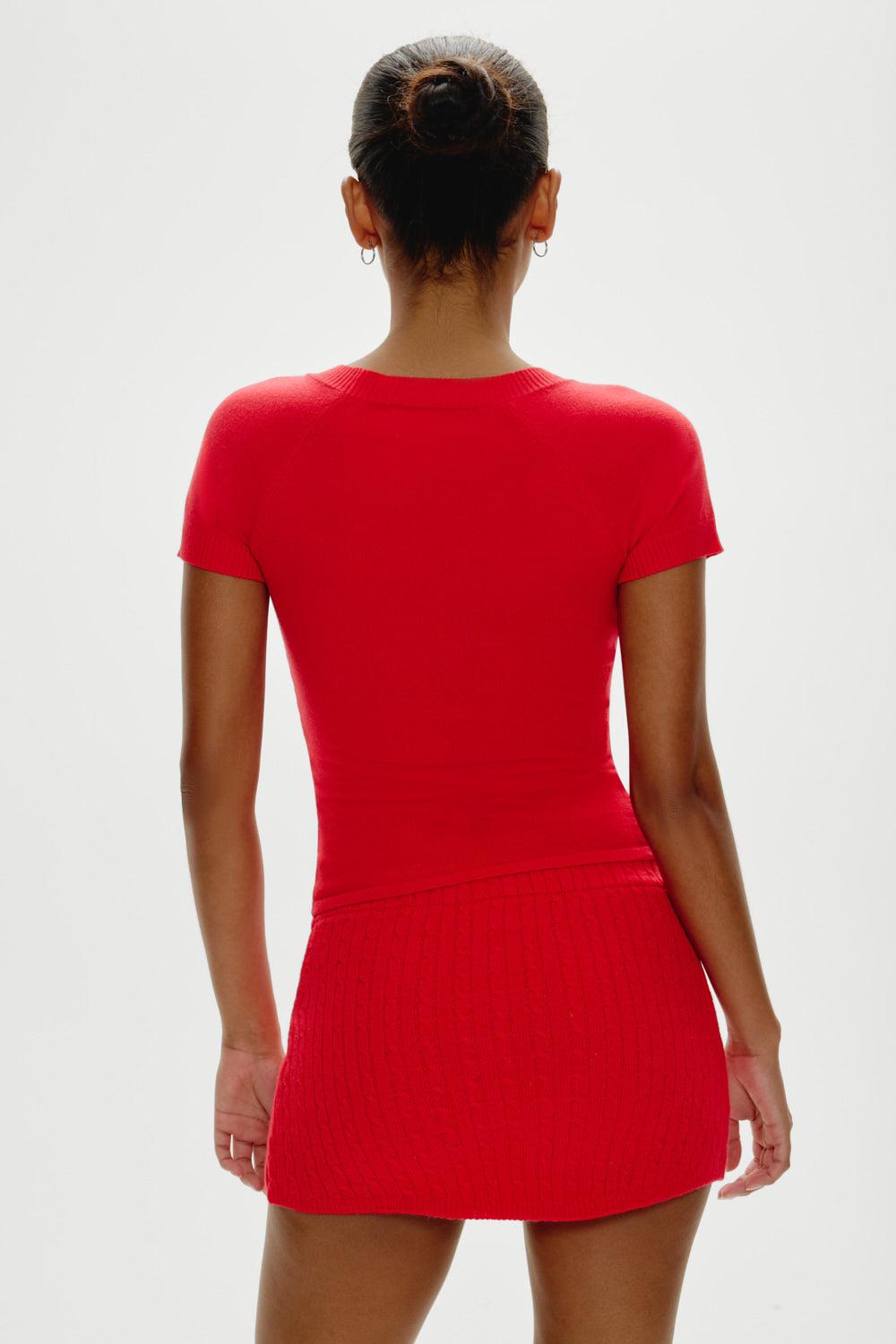 Marialla Mini Skort - Cherry Product Image