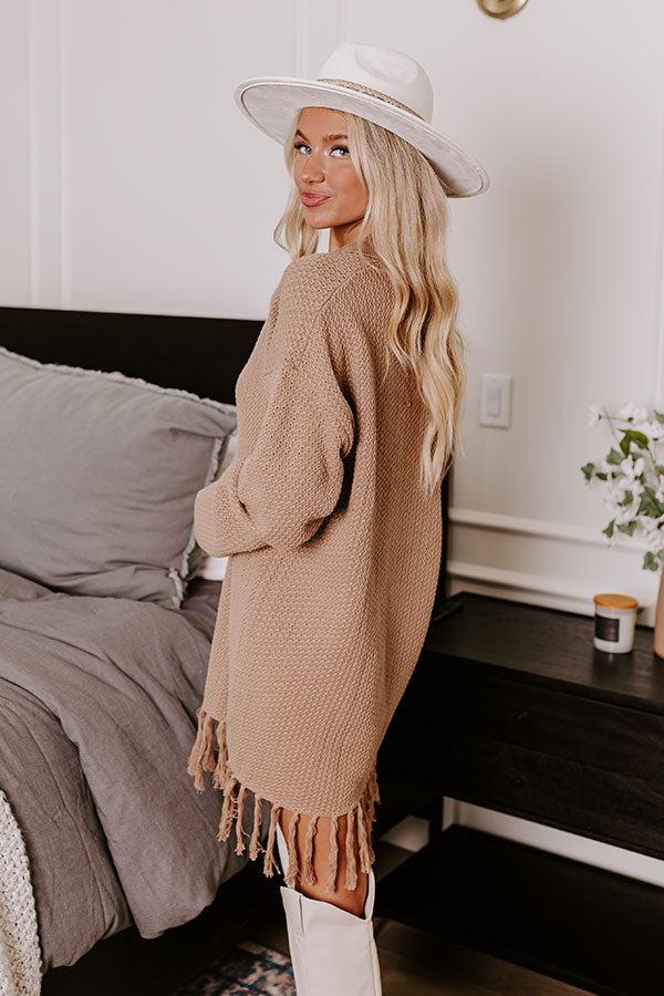 Brown Sugar Smiles Knit Sweater Dress Product Image