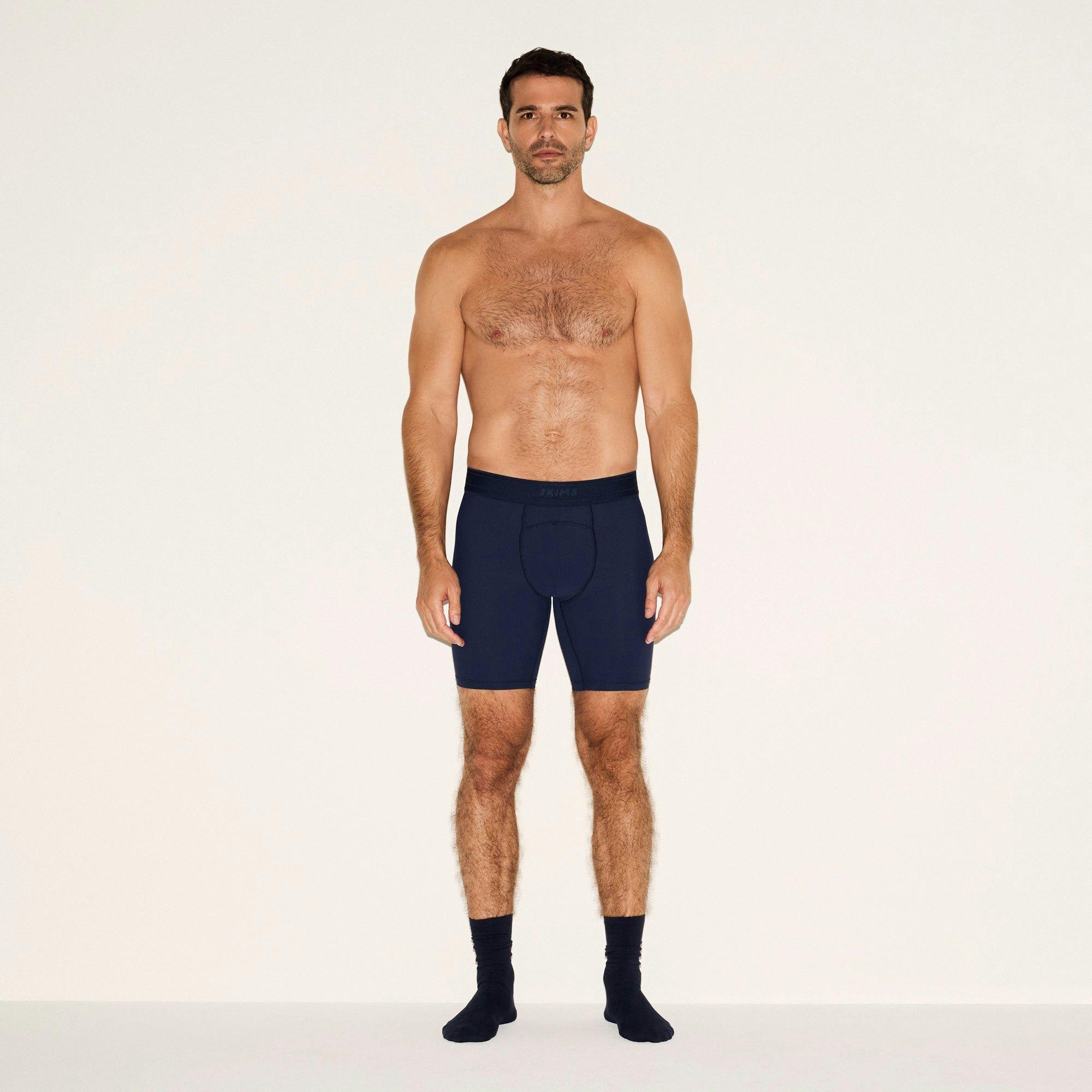 SKIMS SPORT MENS 7" BOXER BRIEF 3-PACK | NAVY SMOKE MULTI Product Image