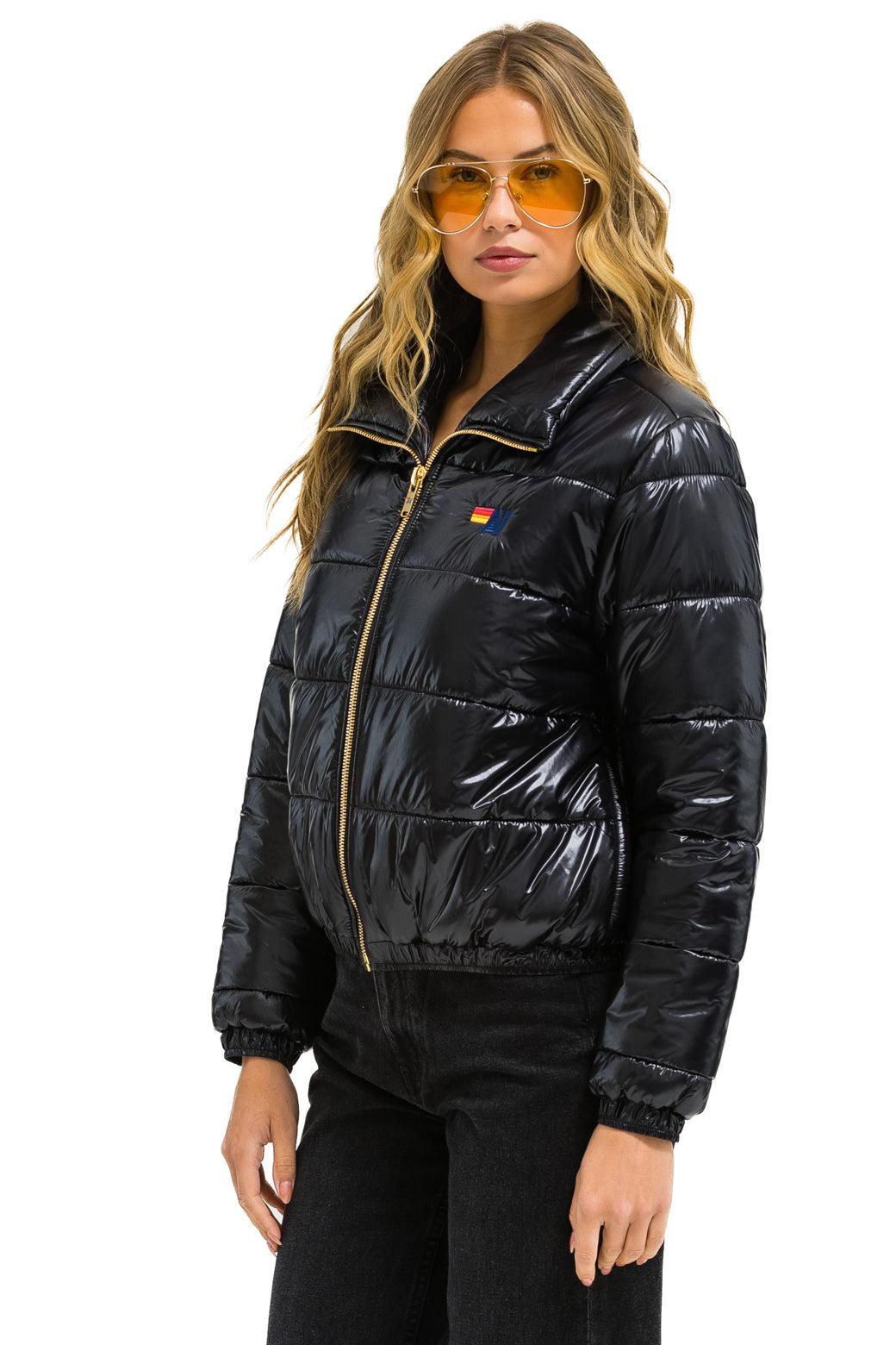 BOLT LUXE APRES PUFFER JACKET - GLOSSY BLACK Female Product Image