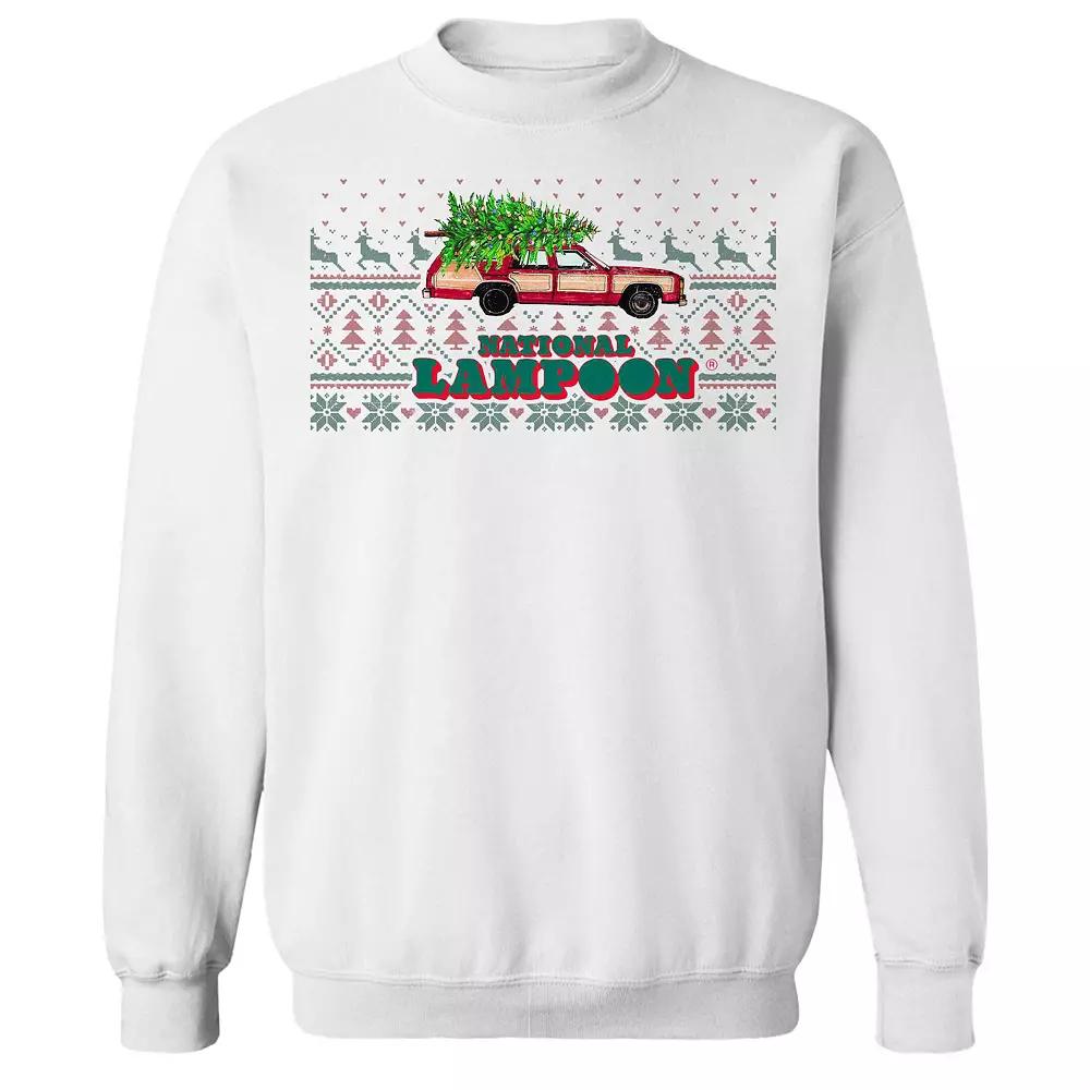 Men's Ugly Sweater Holiday National Lampoon's Christmas Vacation Graphic Fleece Crew Sweatshirt, Adult Unisex,  Product Image