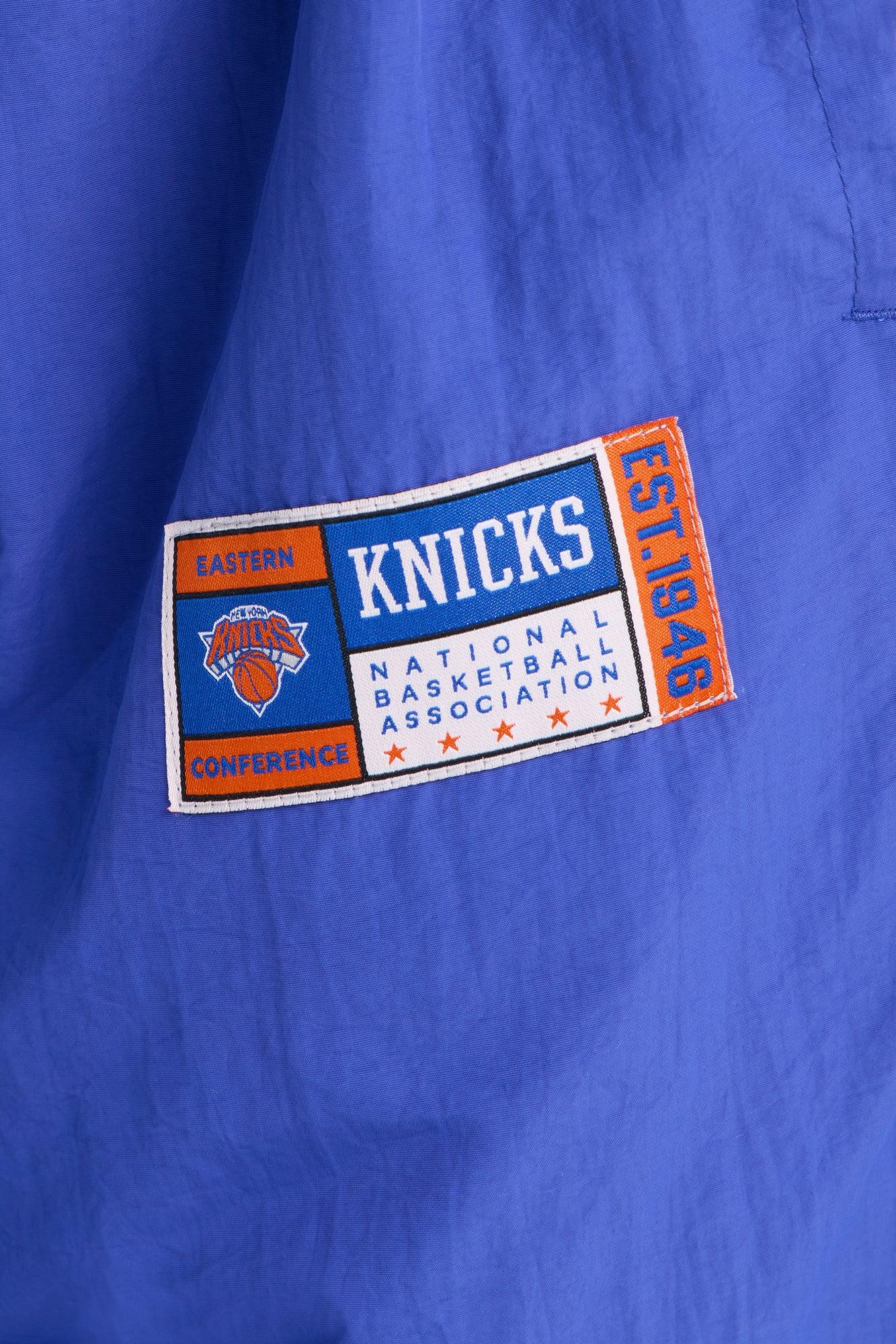 NBA New York Knicks Patchwork Cargo Wide Leg Pant - Royal Female Product Image