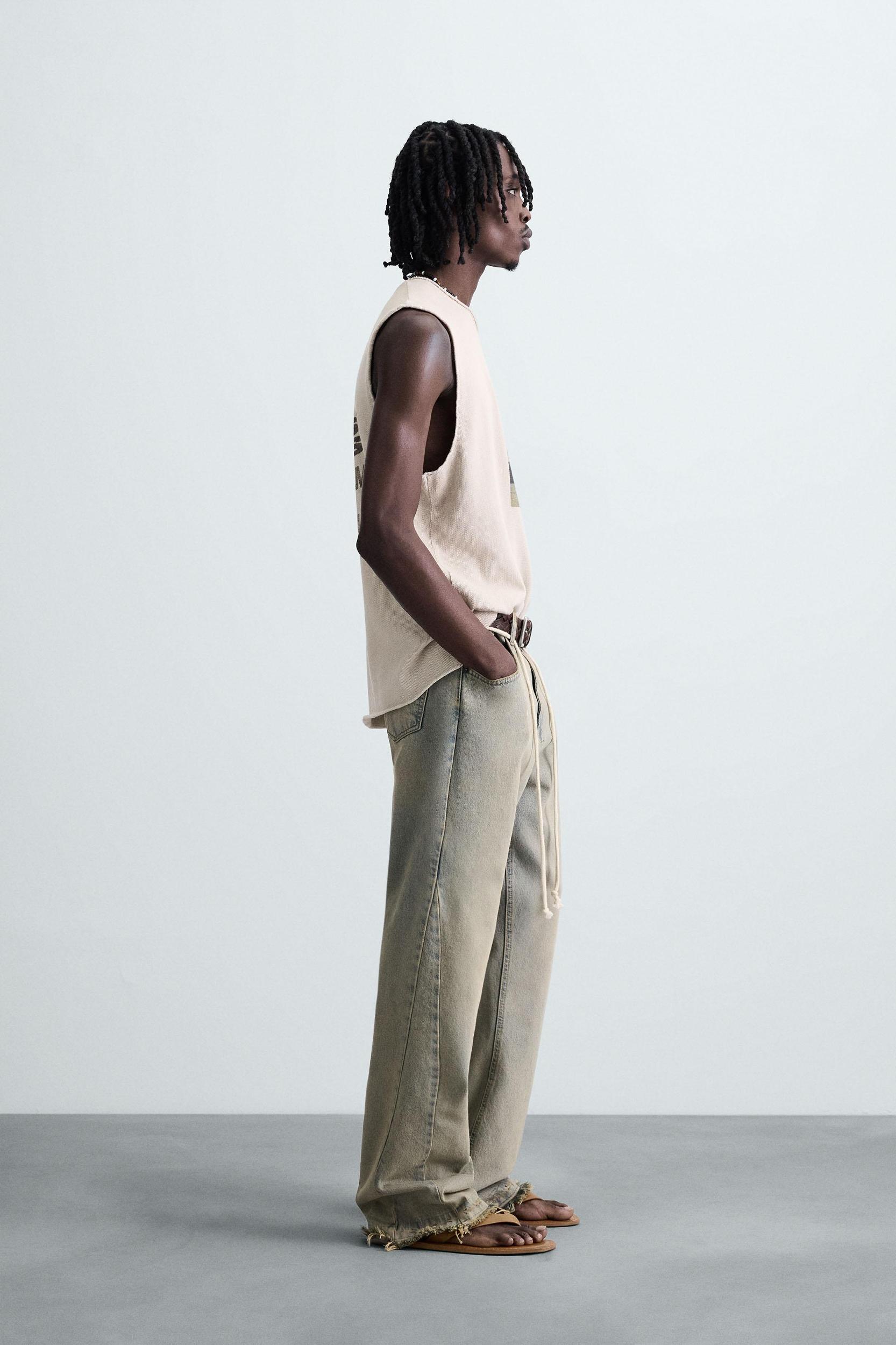 PRINTED KNIT TANK TOP Product Image