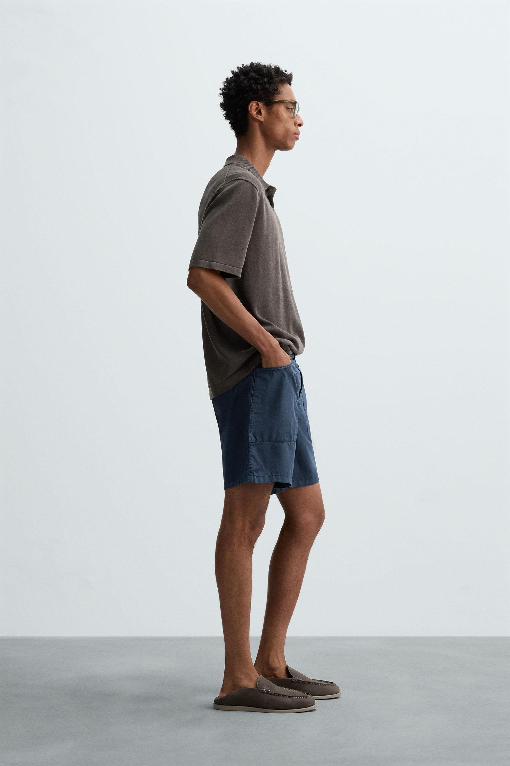 COTTON BLEND KNIT POLO SHIRT Product Image