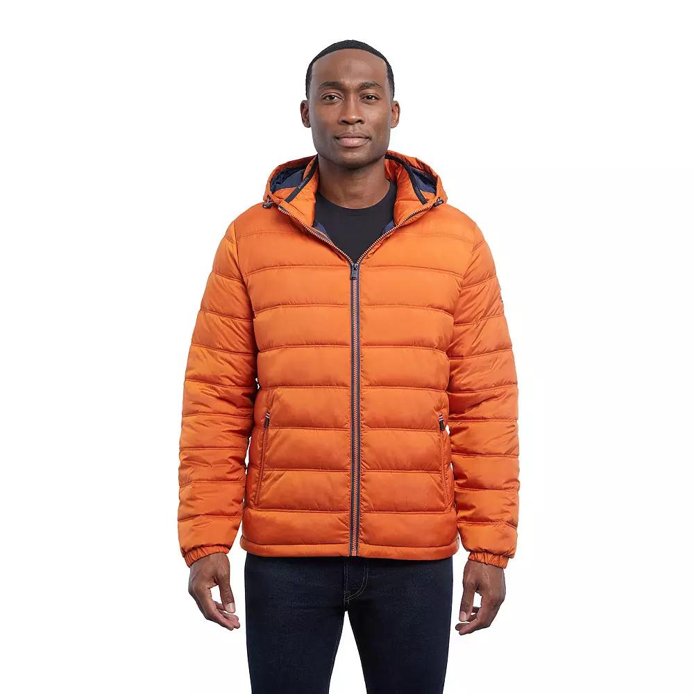 Men's London Fog Hooded Puffer Jacket,  Product Image
