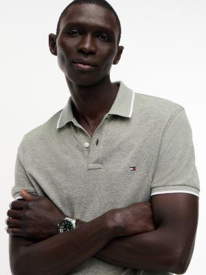 Regular Fit Linen-Blend Pique Polo Product Image