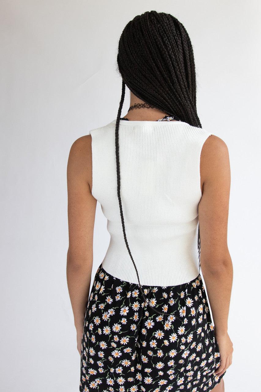 Ribbed V Neck Vest Product Image