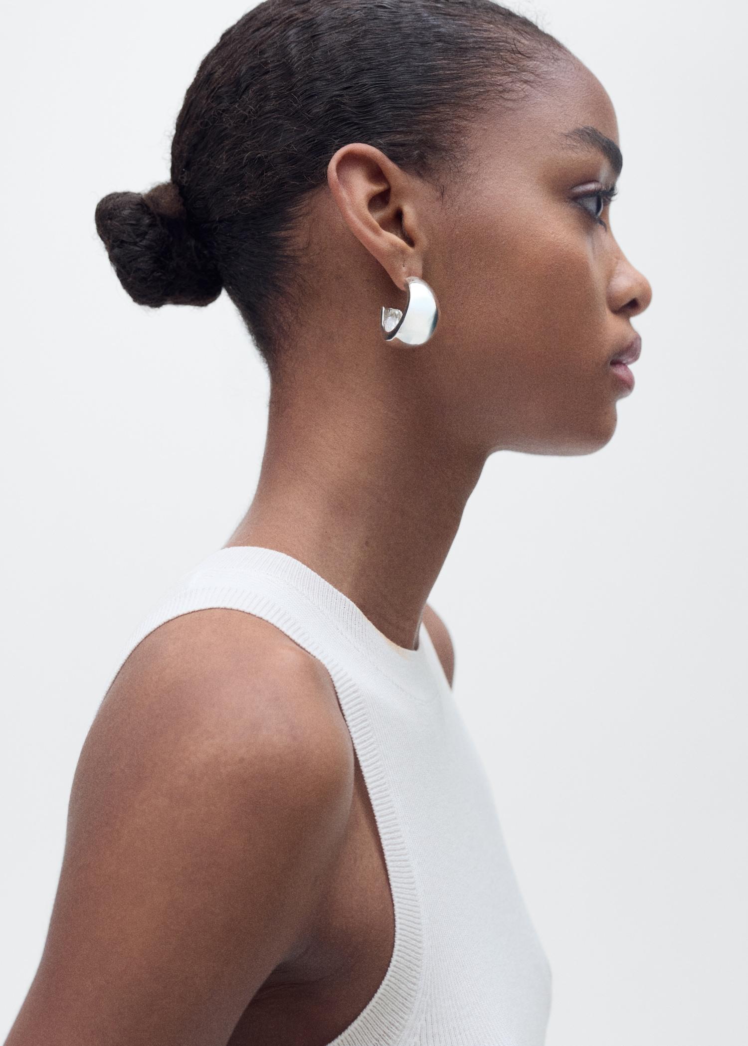 Ribbed knit top - Women | MANGO USA Product Image