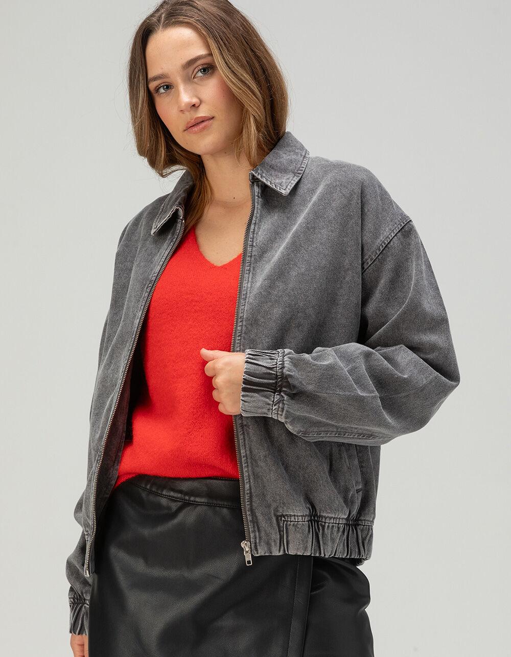 JJXX Ziggy Womens Washed Denim Jacket - WASHED BLACK Product Image