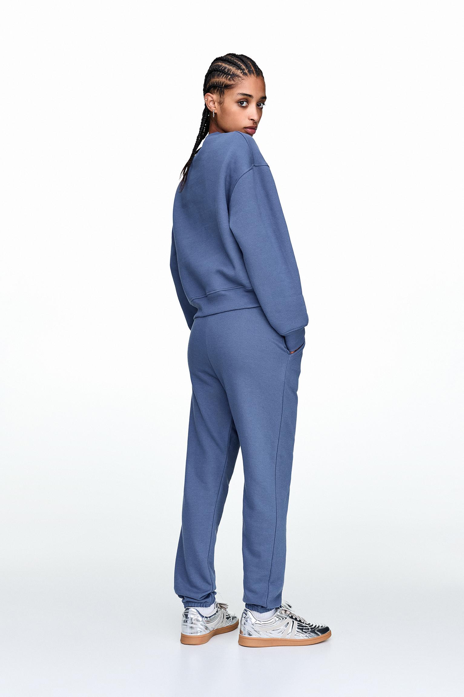 Sweatsuit set with sweatshirt and sweatpants Product Image