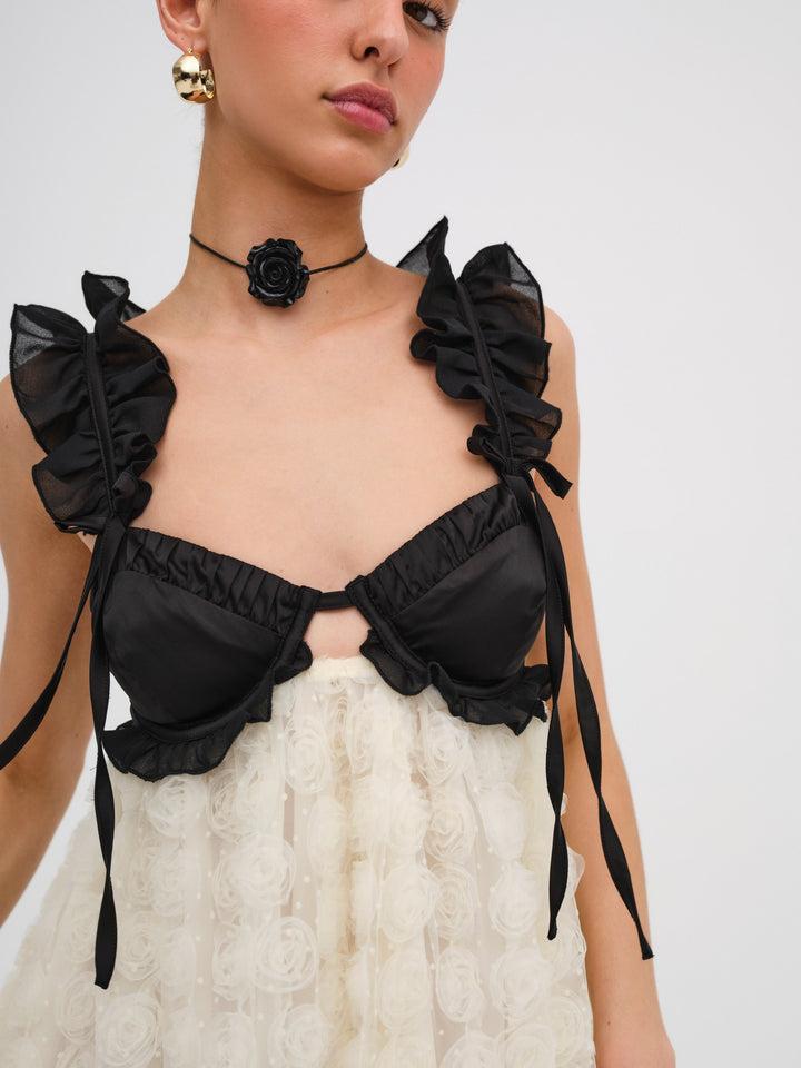 Poppy Mini Dress — Ivory Product Image