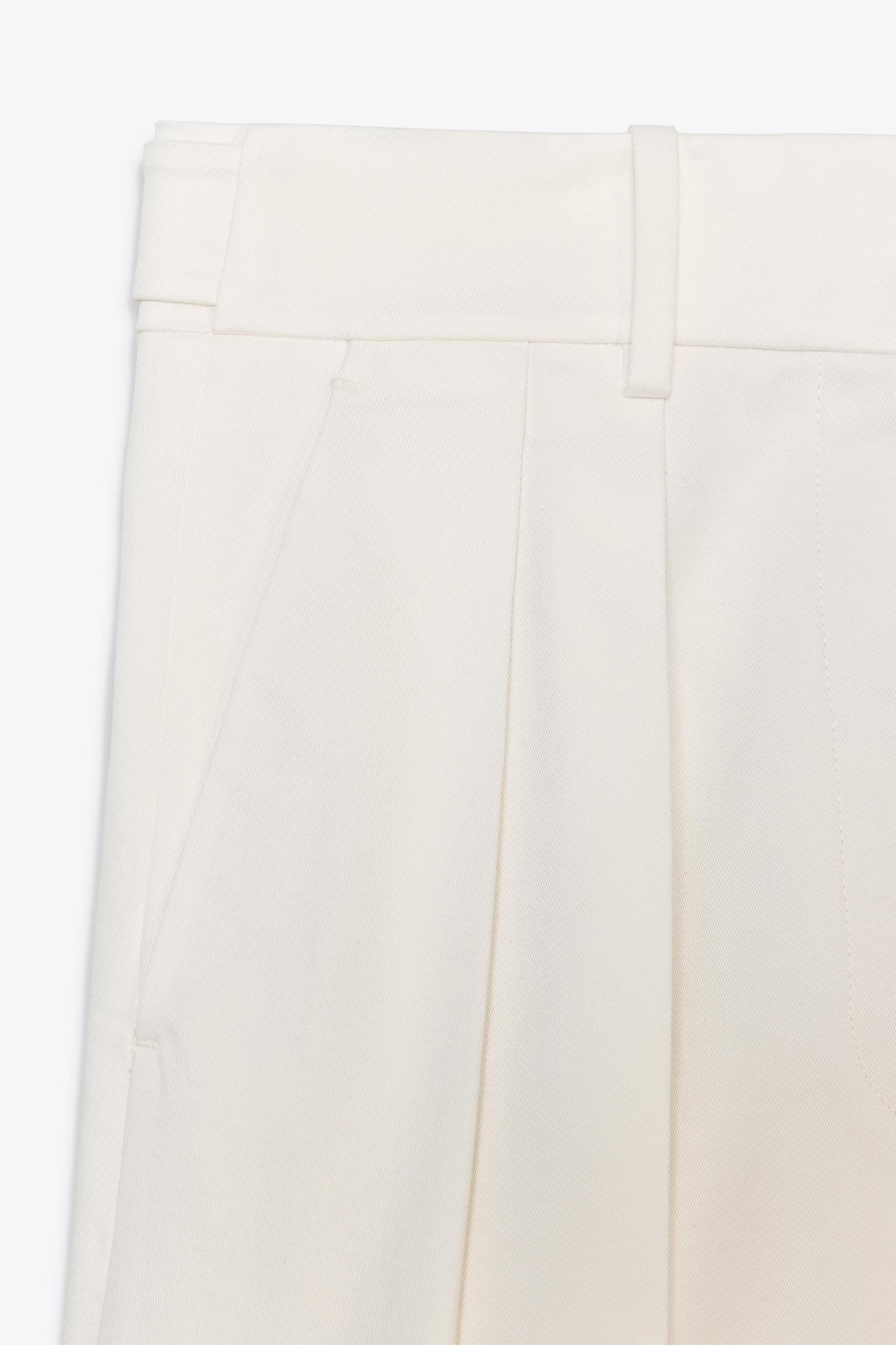 ZW COLLECTION TWILL PLEATED PANTS Product Image