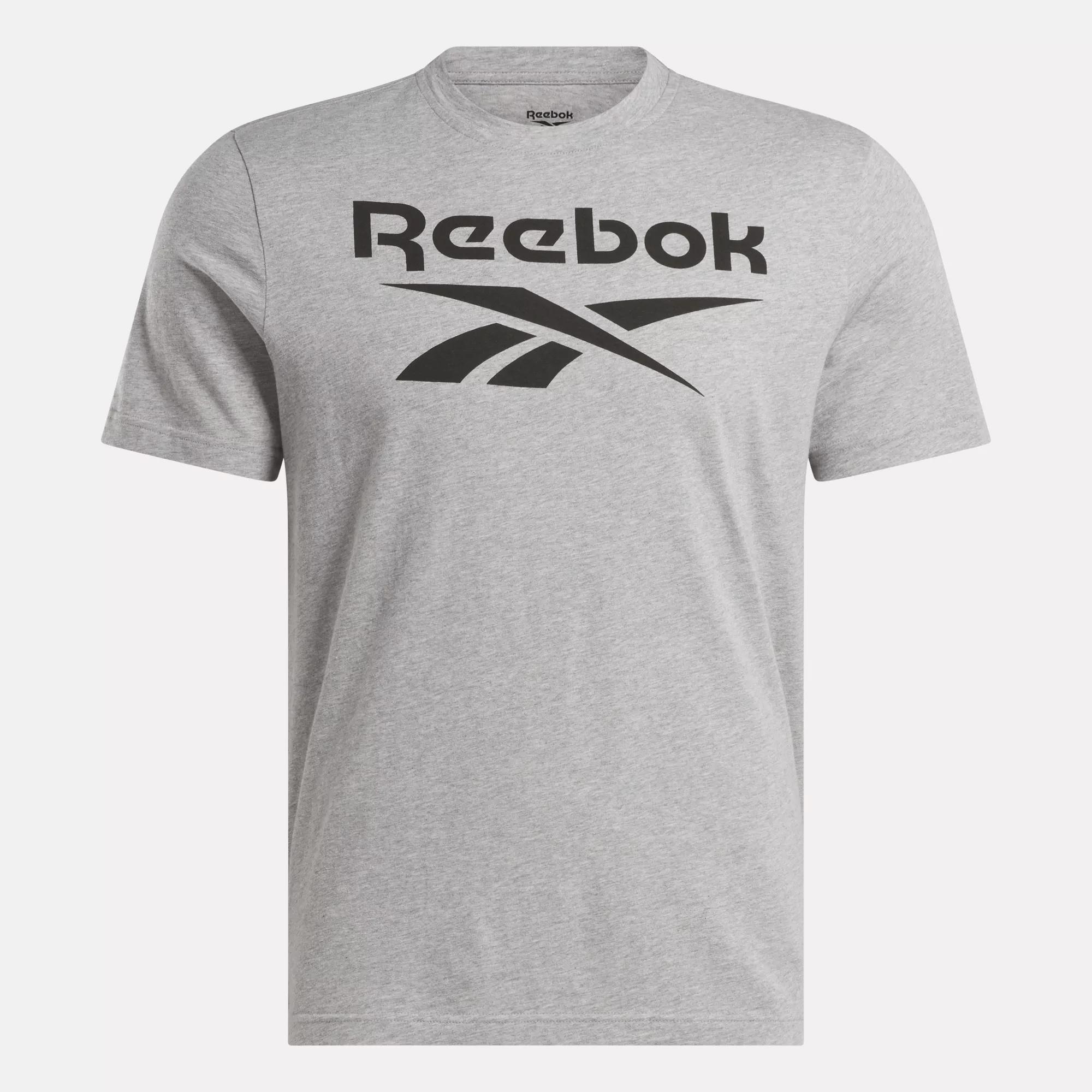 Men's Reebok Identity Big Stacked Logo T-Shirt Male Product Image