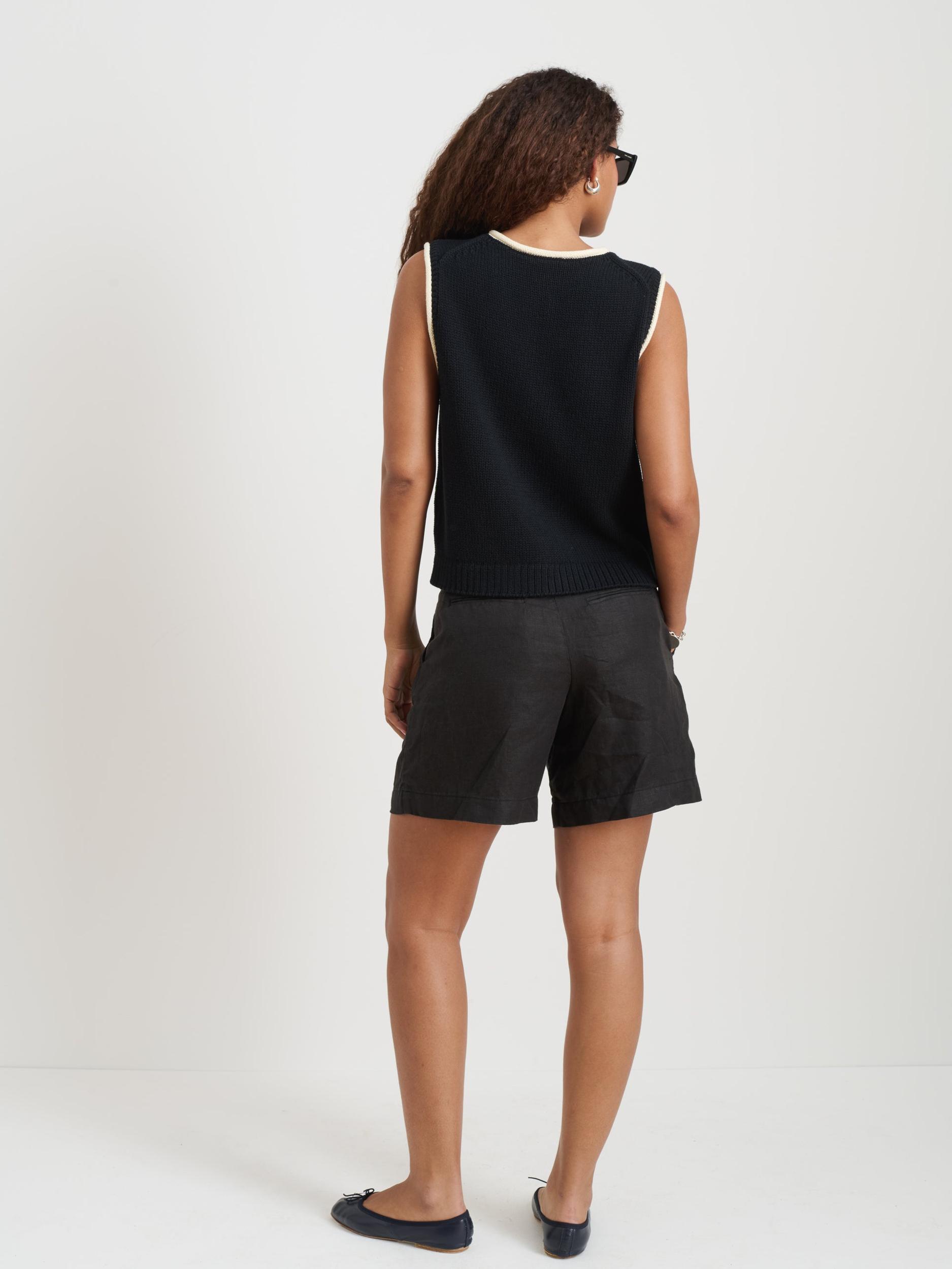 Bridget Tipped Vest in Cotton Product Image