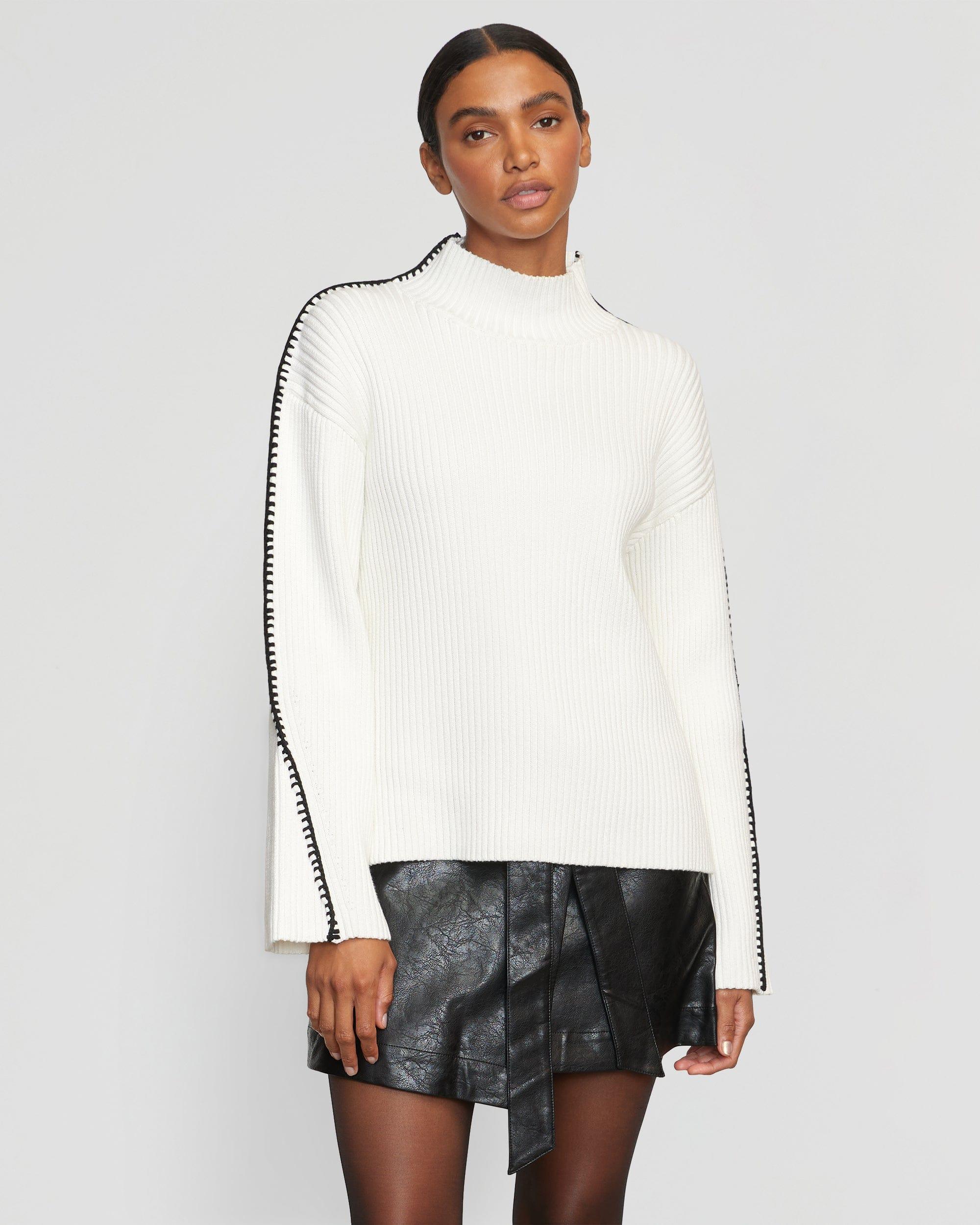 Aki Organic Cotton Contrast Stitch Sweater Product Image