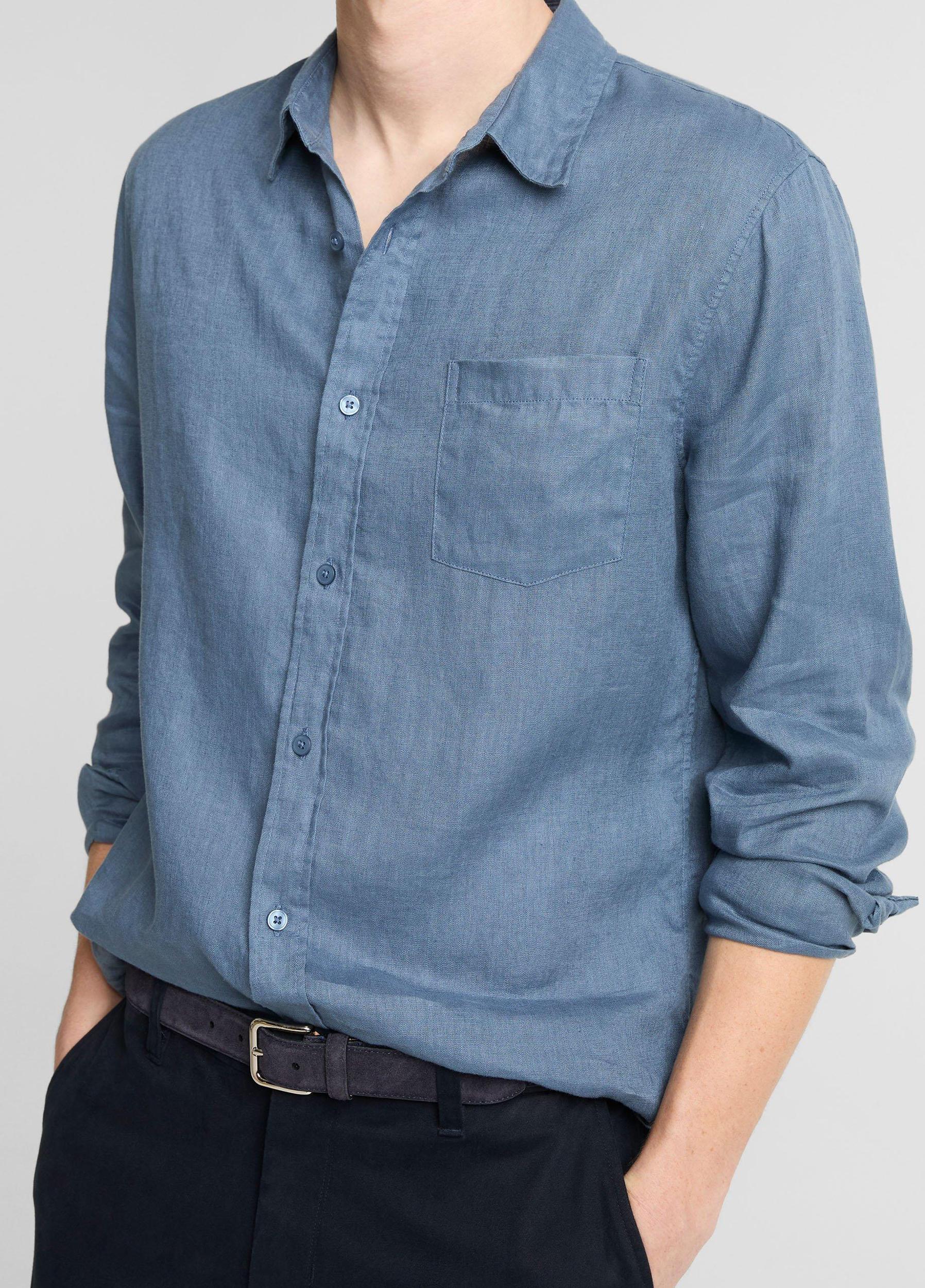 Linen Long-Sleeve Shirt Product Image