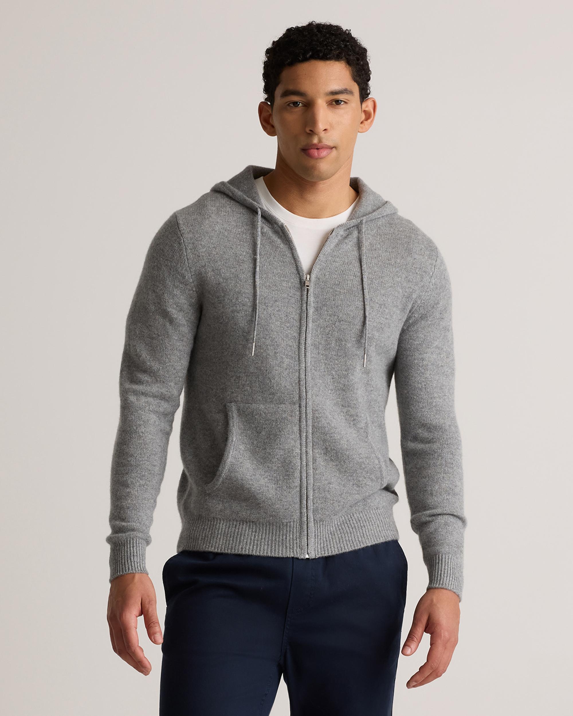Quince | Men's Mongolian Cashmere Full-Zip Hoodie Product Image