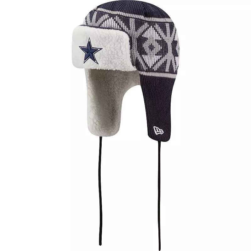 Men's New Era  Navy Dallas Cowboys  Knit Trapper Hat, Blue Product Image