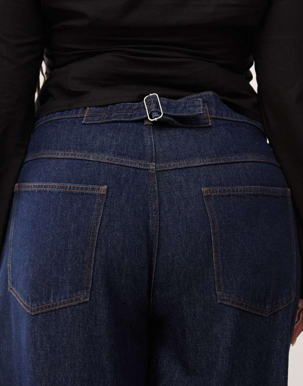 COLLUSION X002 Plus baggy jeans in rinse wash Product Image