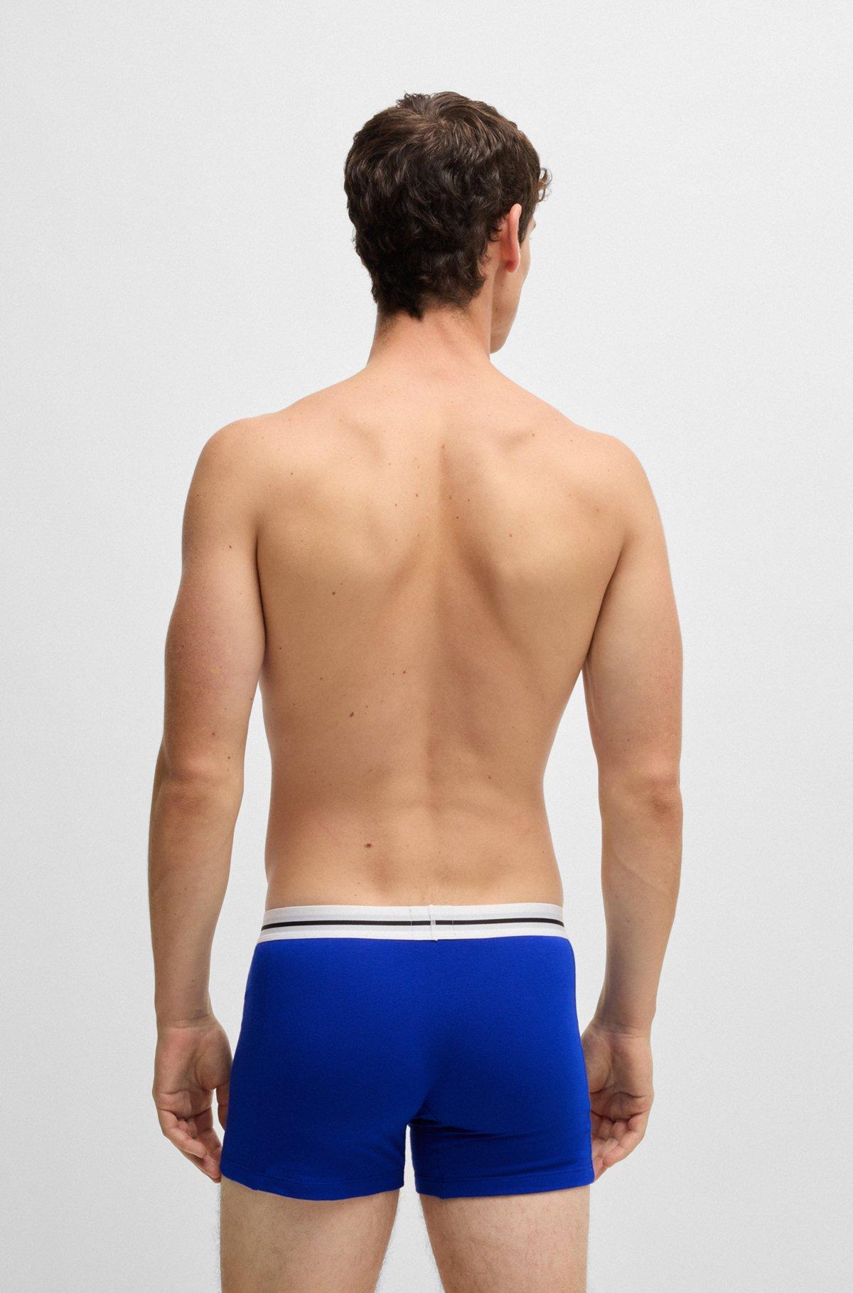 Three-pack of boxer briefs with logo stripe waistbands Product Image