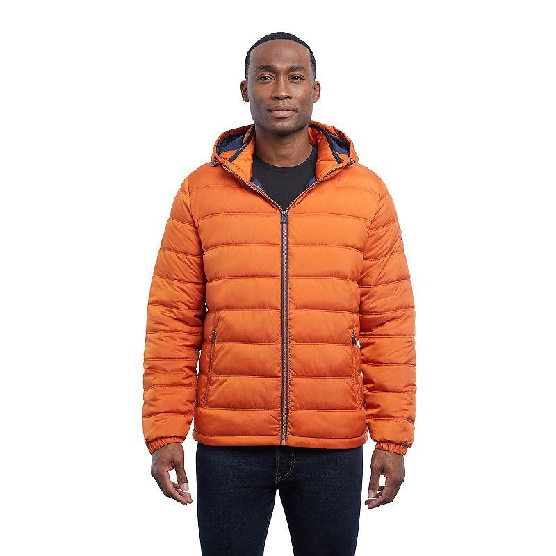 Men's London Fog Hooded Puffer Jacket,  Product Image