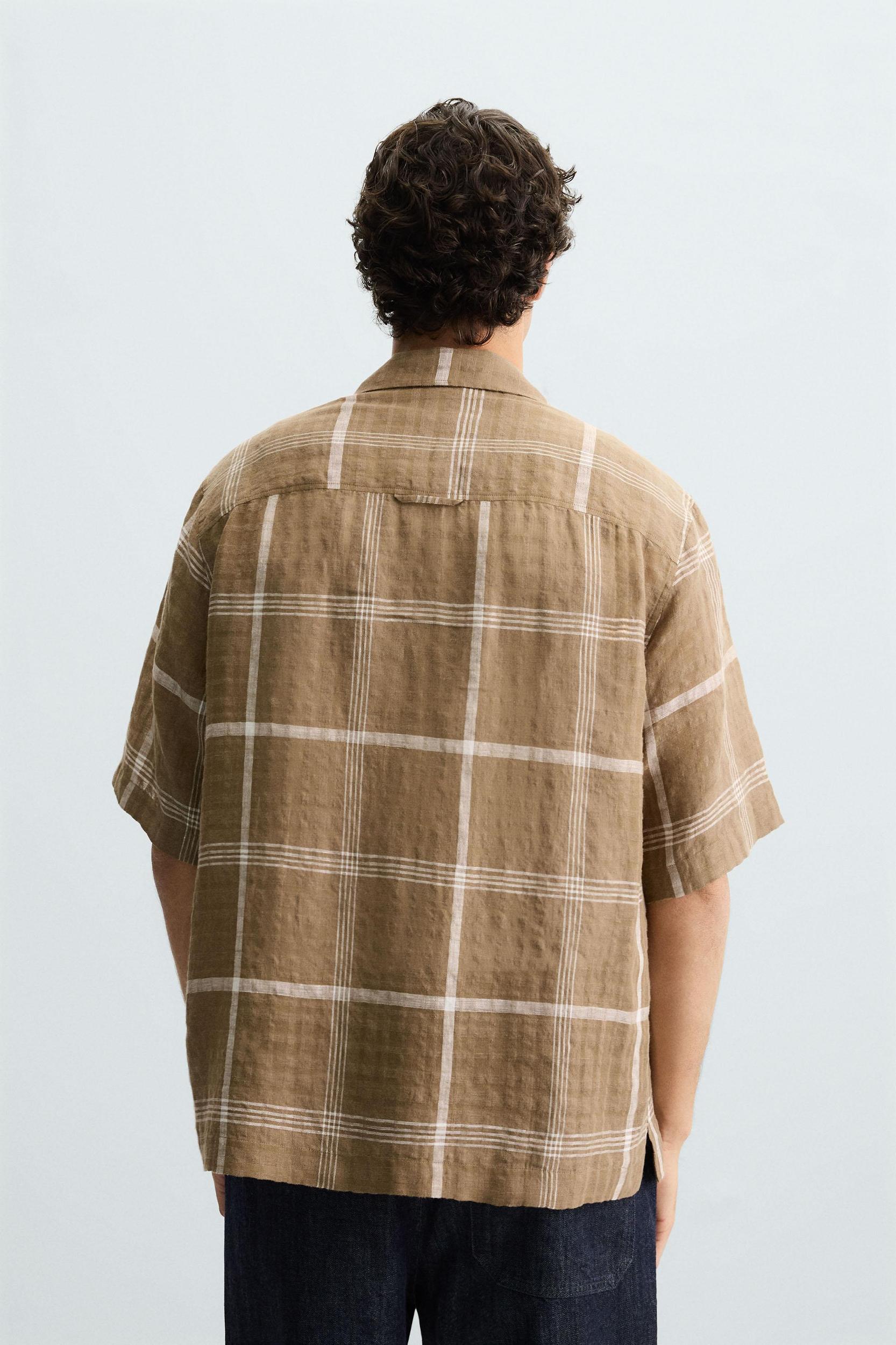 PLAID LINEN - COTTON SHIRT Product Image