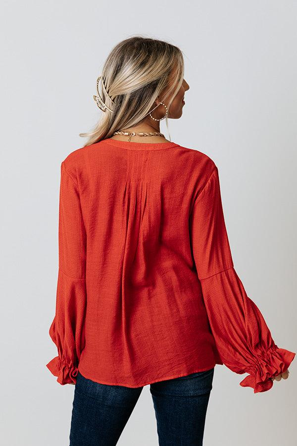 Santa Cruz Chic Shift Top In Tangerine Product Image