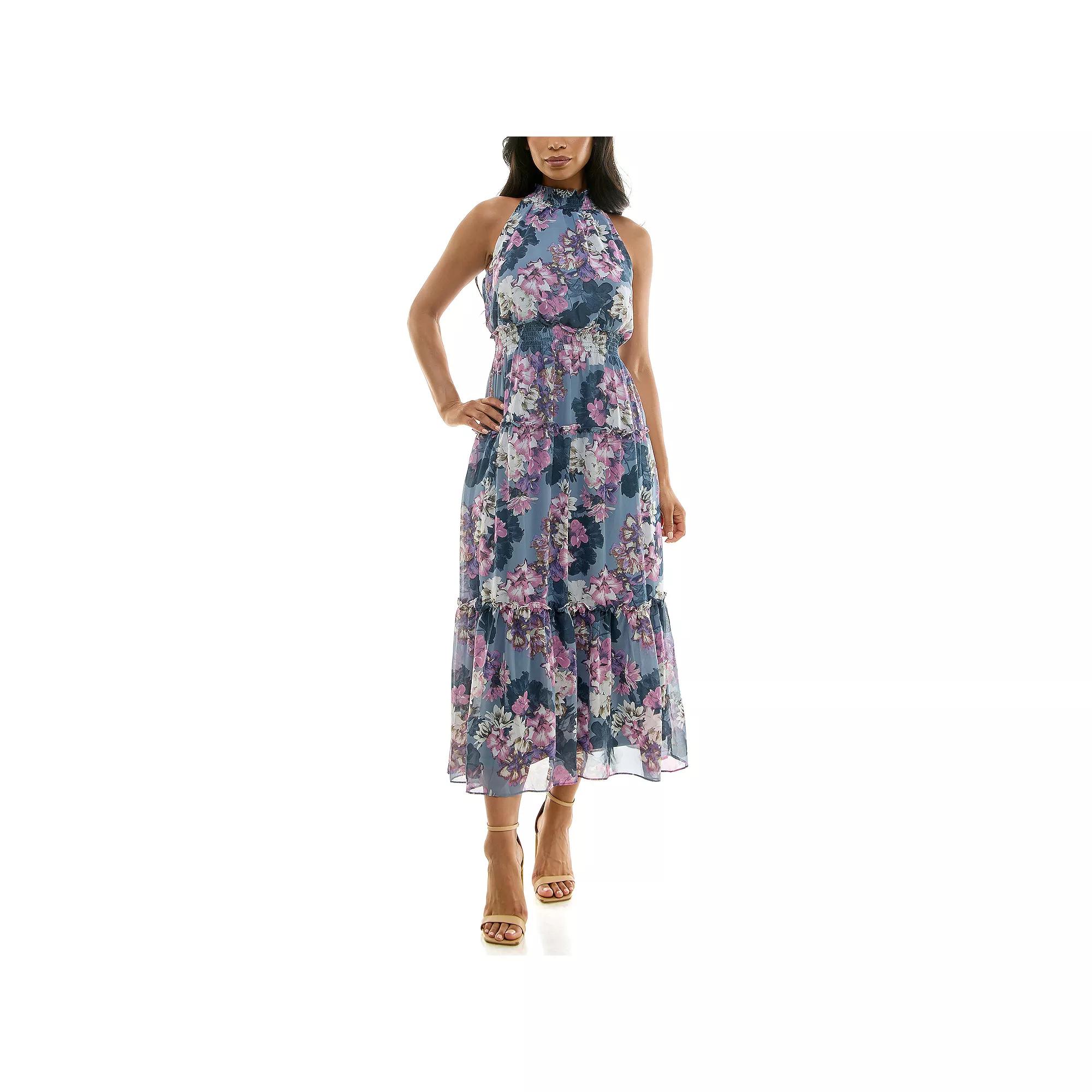 Women's Nina Leonard Maxi Tiered Dress,  Product Image