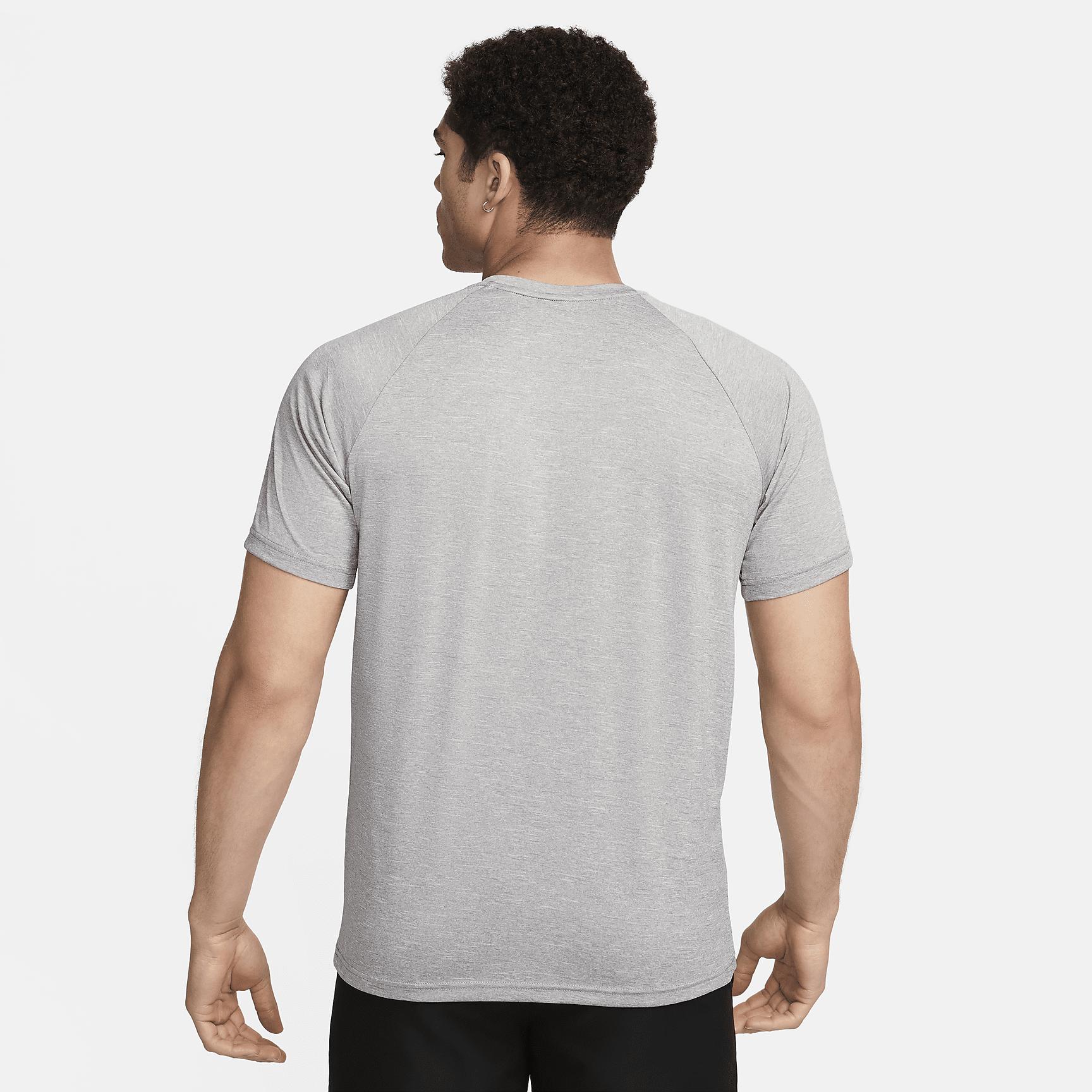 Nike Mens Heathered Short-Sleeve Hydroguard Swim Shirt | NESSA589-090 Product Image