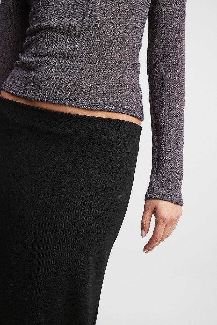 Jersey Low Waist Maxi Skirt Product Image