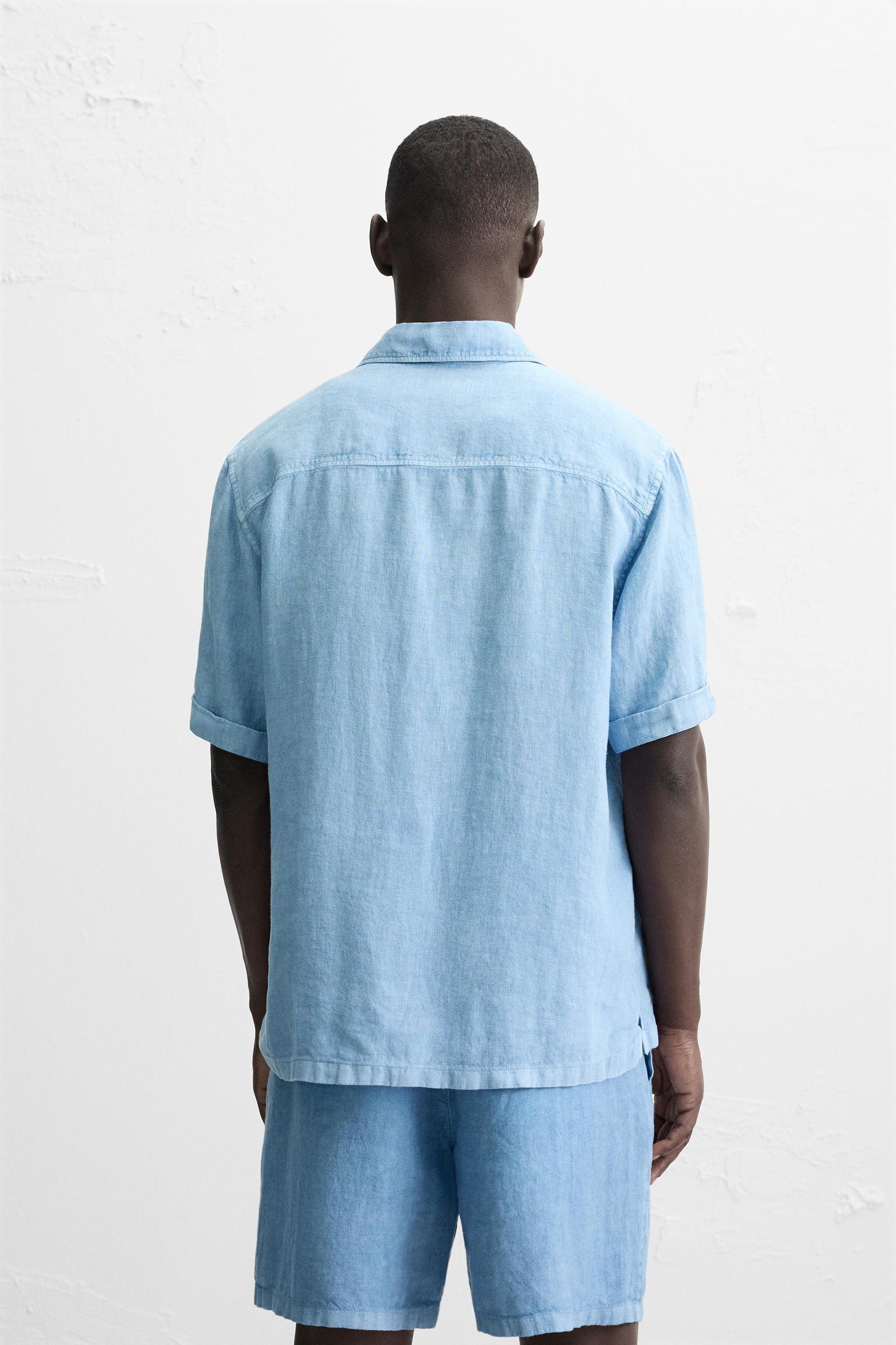 WASHED 100% LINEN SHIRT Product Image