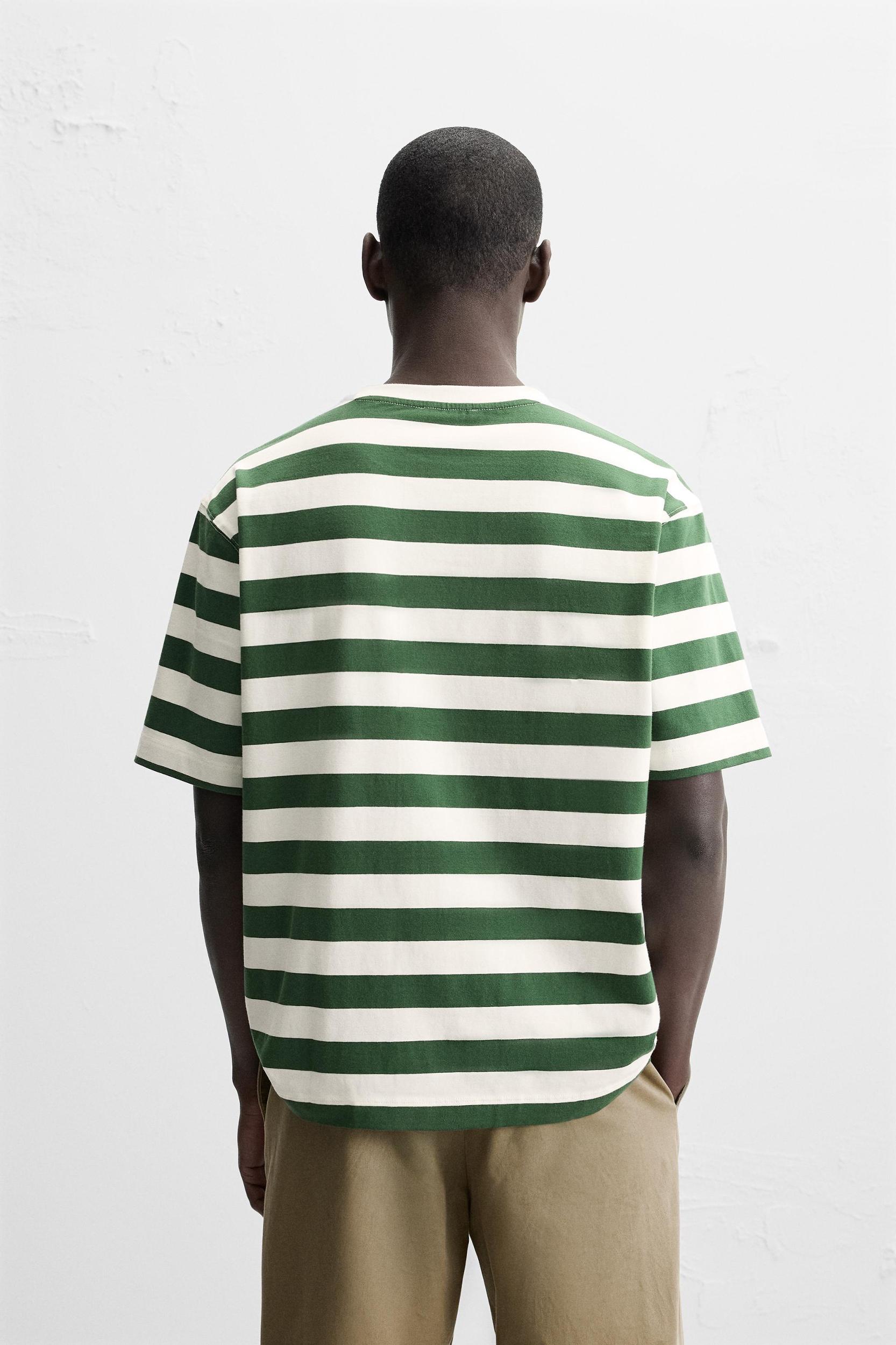 STRIPED JACQUARD T-SHIRT Product Image