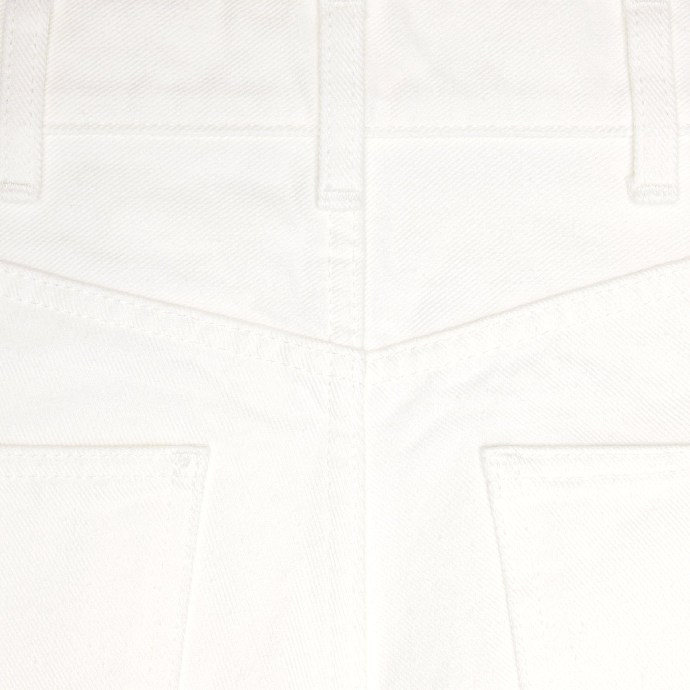 Jane flared jeans in optic white wash denim Product Image