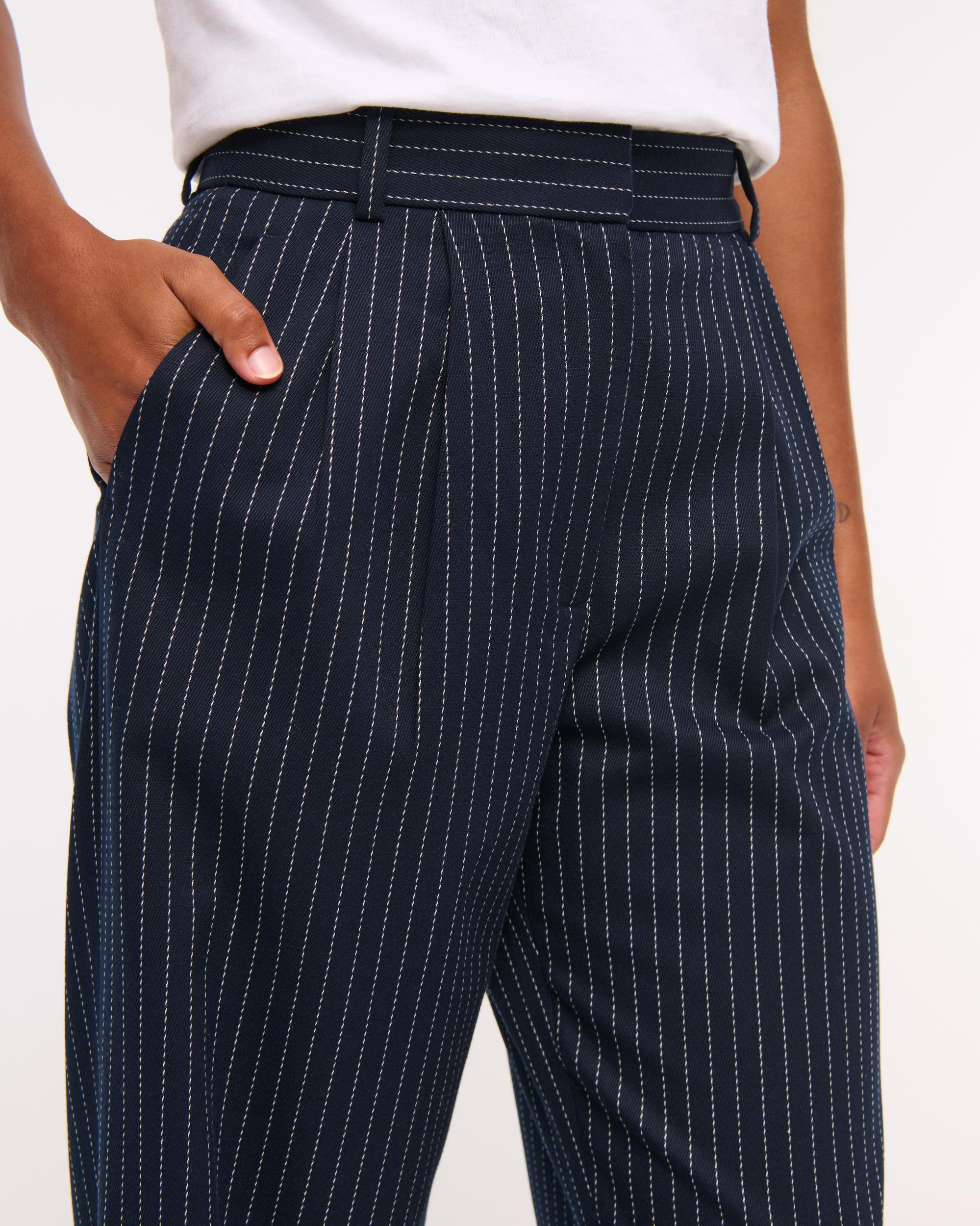 Curve Love A&F Sloane Tailored Wide Leg Pant Product Image