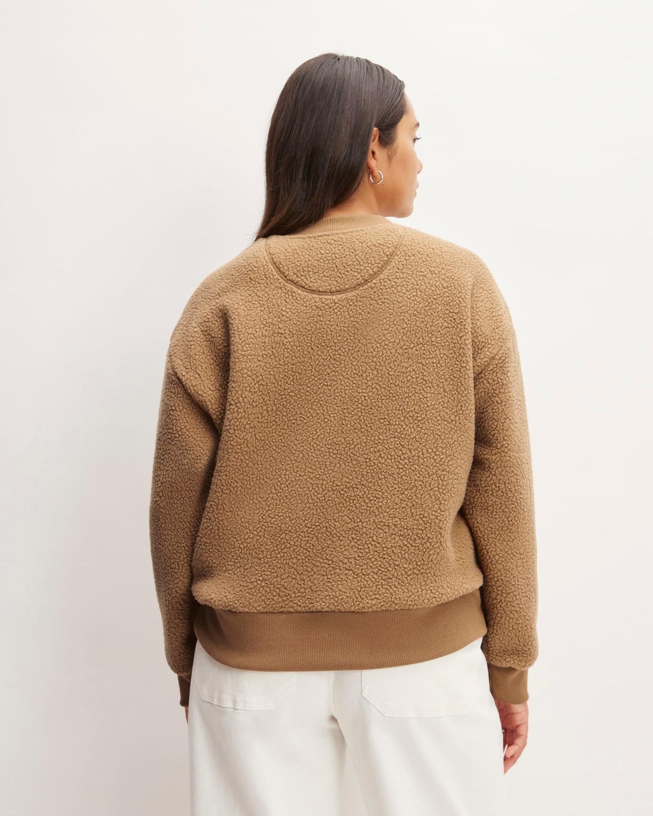 Womens ReNew Fleece Oversized Crew Sweater by Everlane Product Image