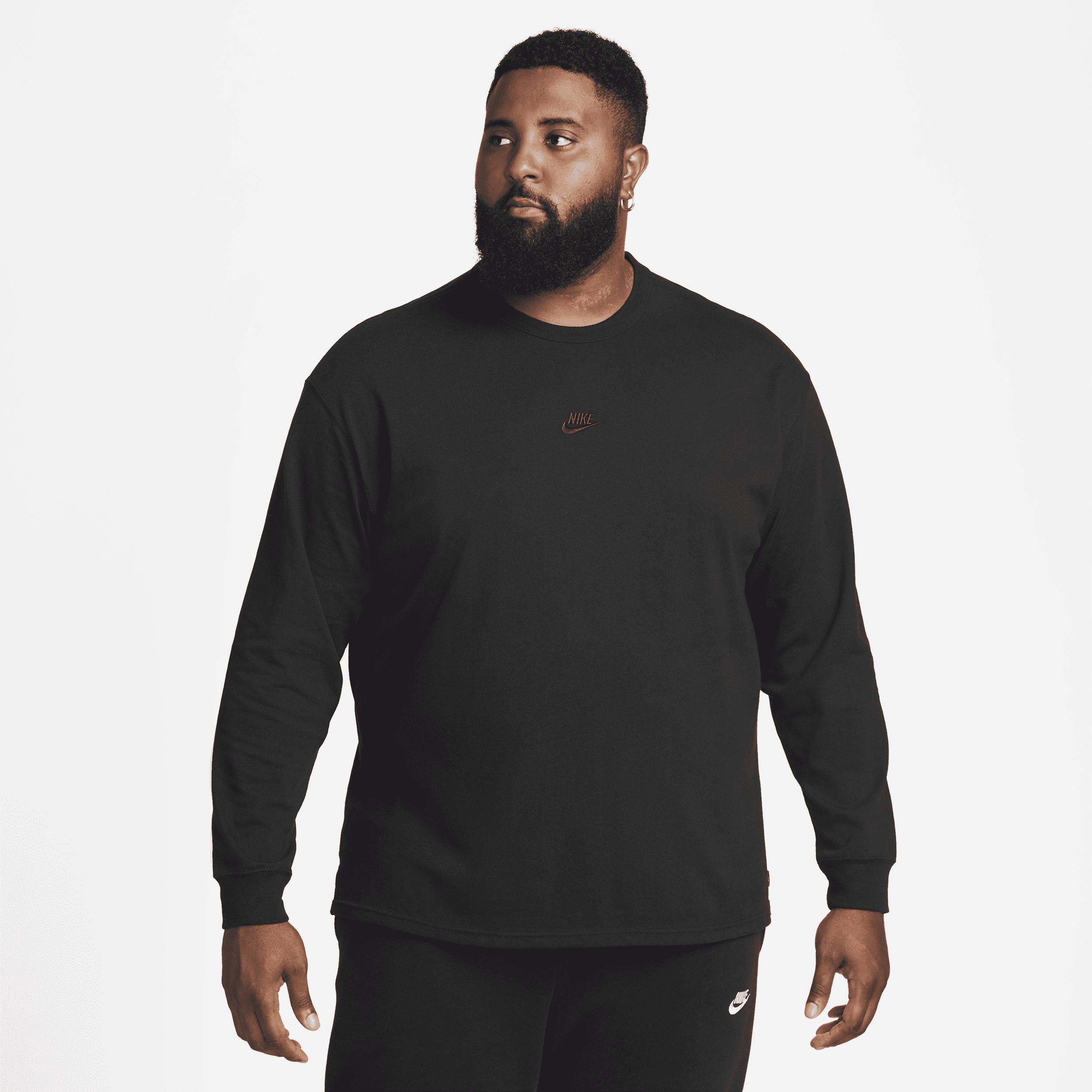 Mens Nike Sportswear Premium Essentials Long-Sleeve T-Shirt | DO7390-010 Product Image
