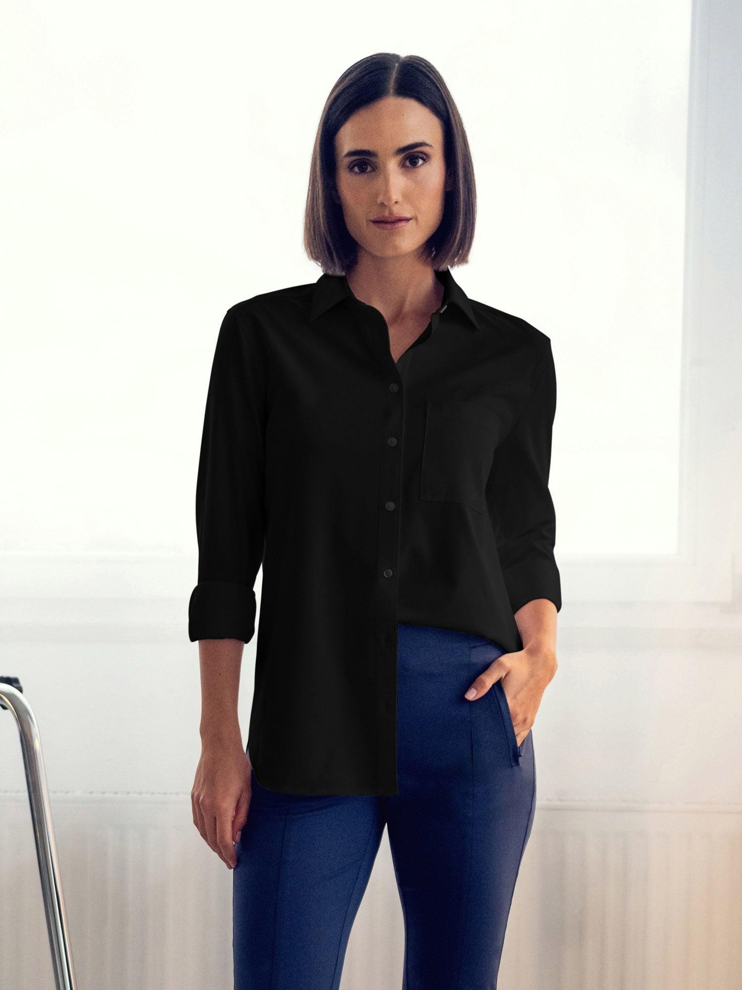 Men's AeroZeroº Dress Shirt - Jet Black (MPS) Product Image