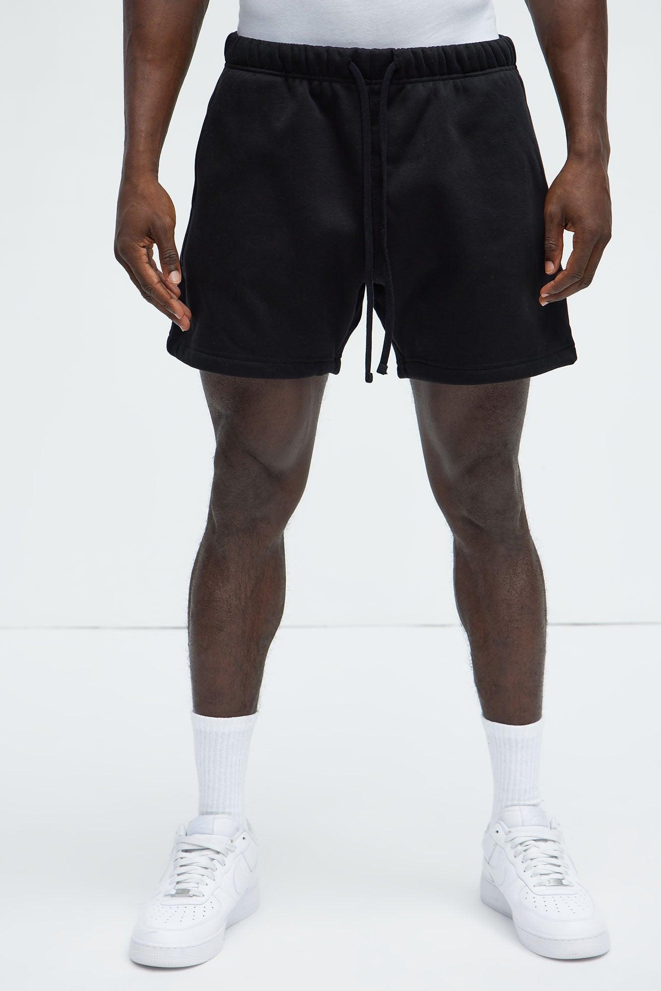 Tyson Oversize Heavyweight Sweat Shorts - Black Product Image