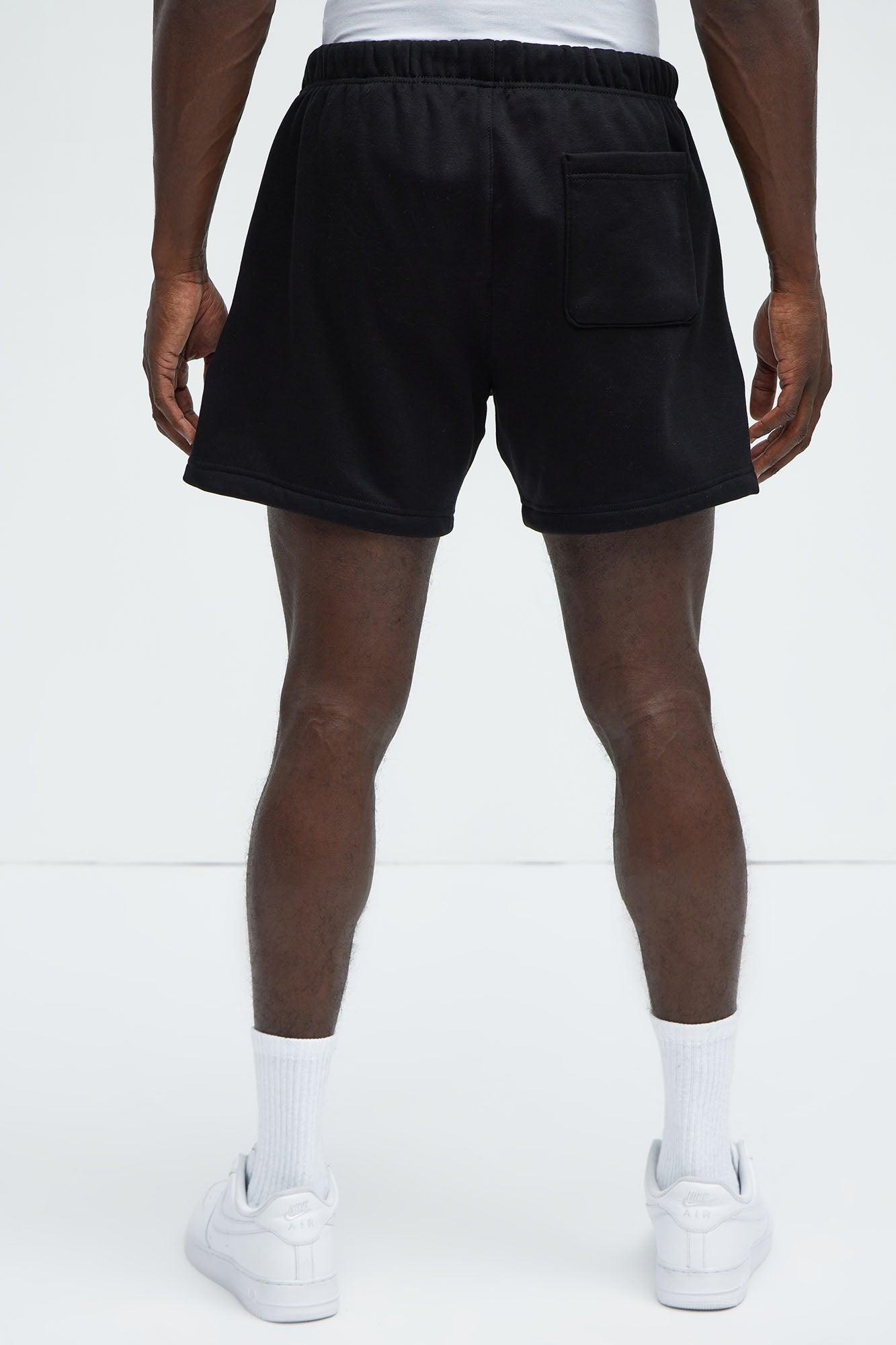 Tyson Oversize Heavyweight Sweat Shorts - Black Product Image
